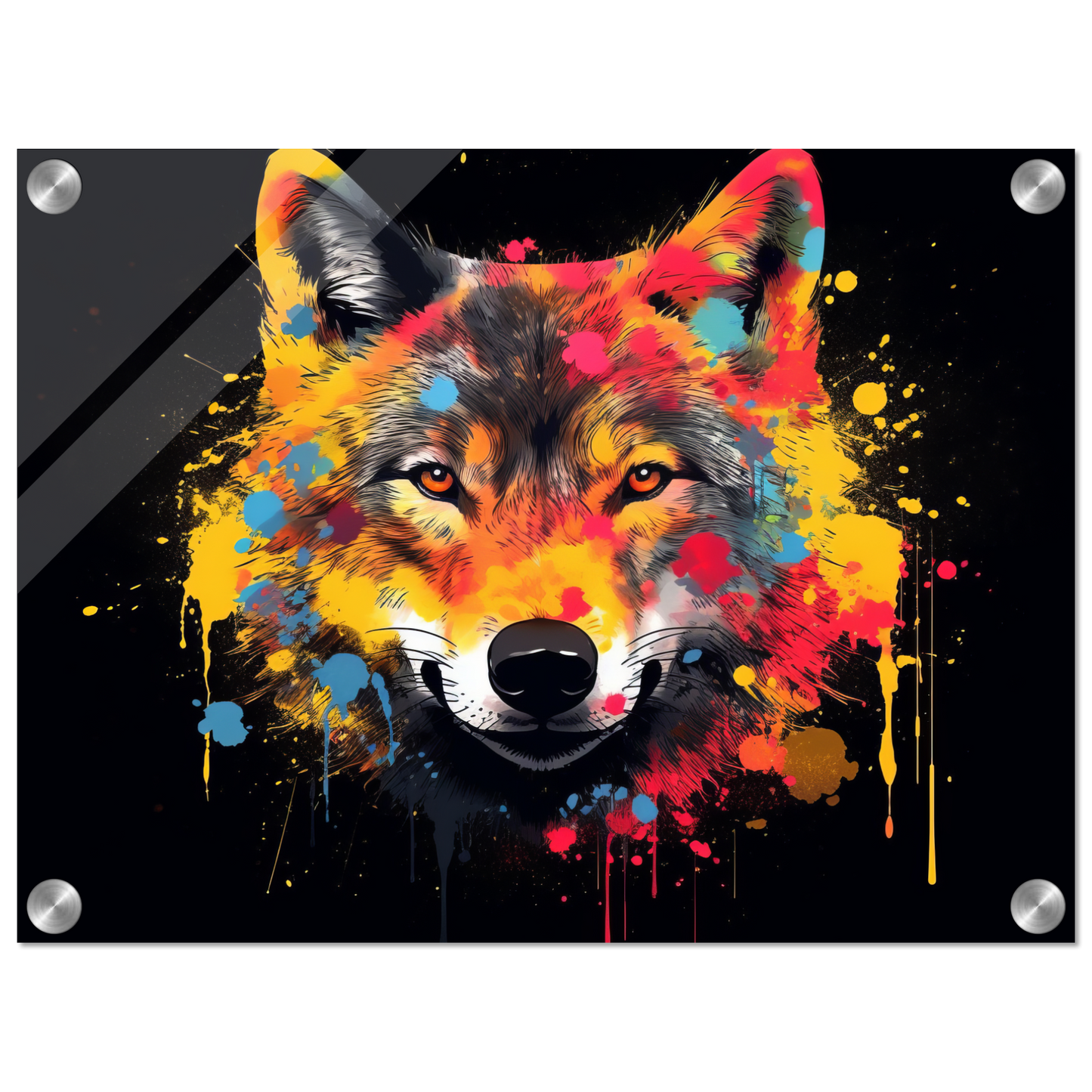 Wolf Wölfe Pop-Art (WILD35)