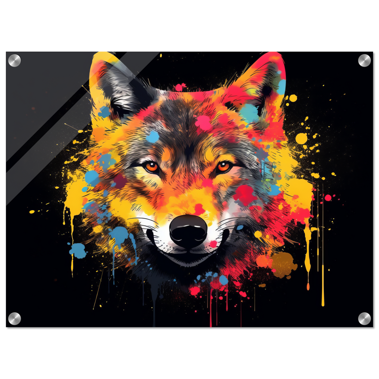 Wolf Wölfe Pop-Art (WILD35)