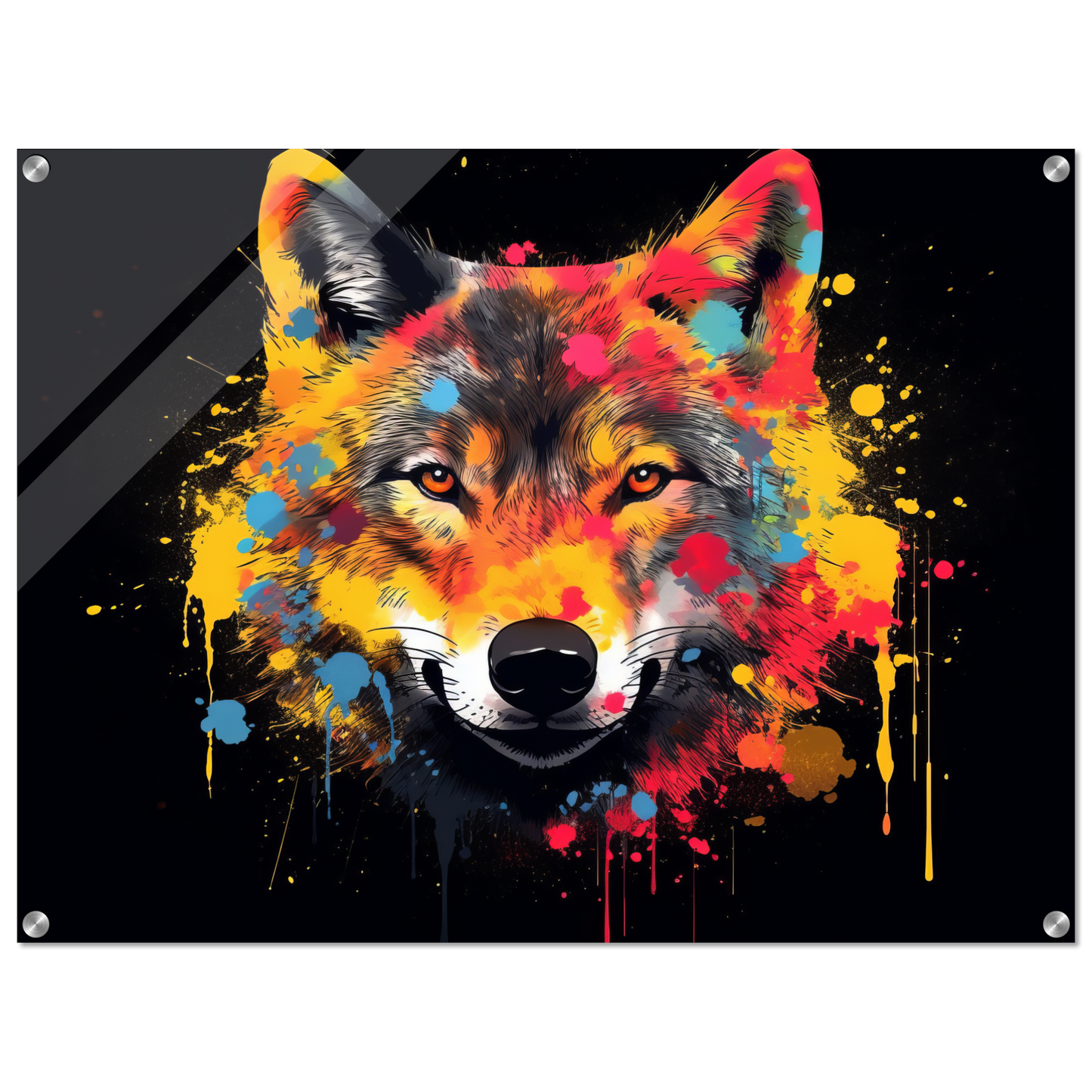 Wolf Wölfe Pop-Art (WILD35)