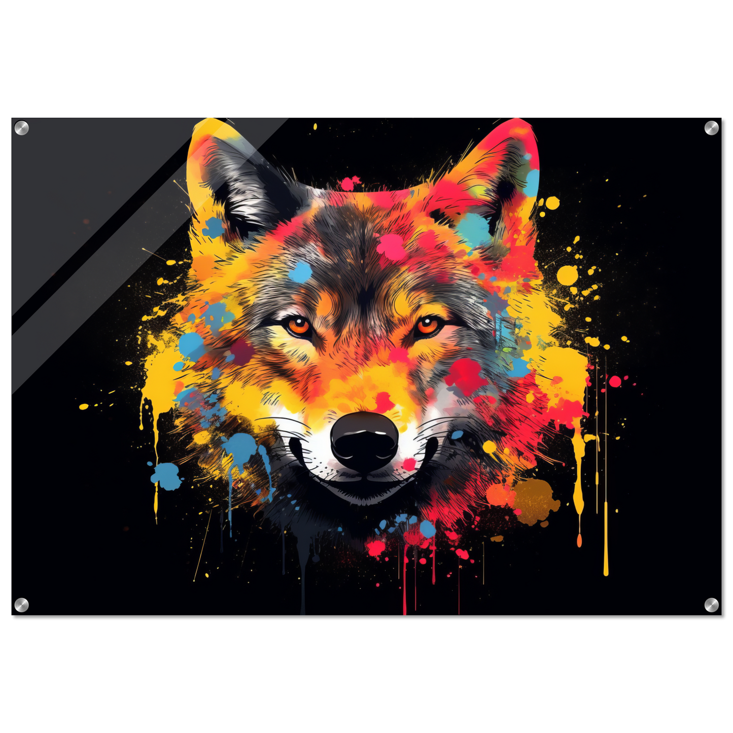 Wolf Wölfe Pop-Art (WILD35)