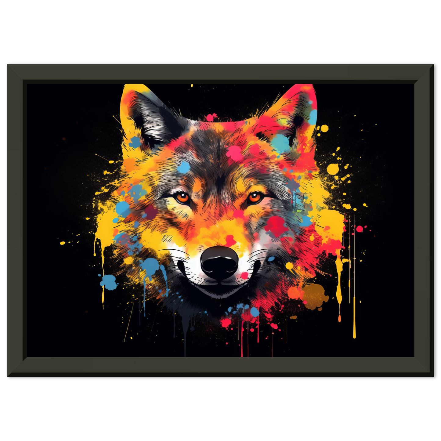 Wolf Wölfe Pop-Art (WILD35)