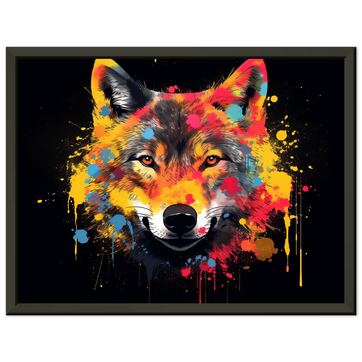 Wolf Wölfe Pop-Art (WILD35)
