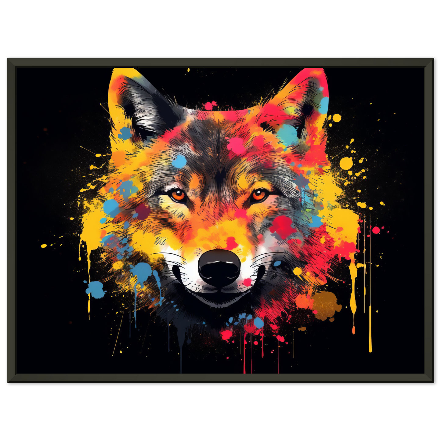 Wolf Wölfe Pop-Art (WILD35)
