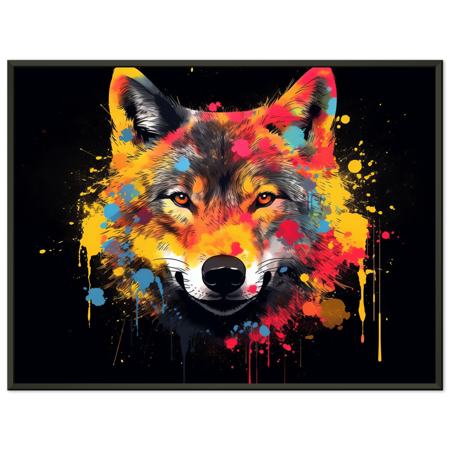 Wolf Wölfe Pop-Art (WILD35)