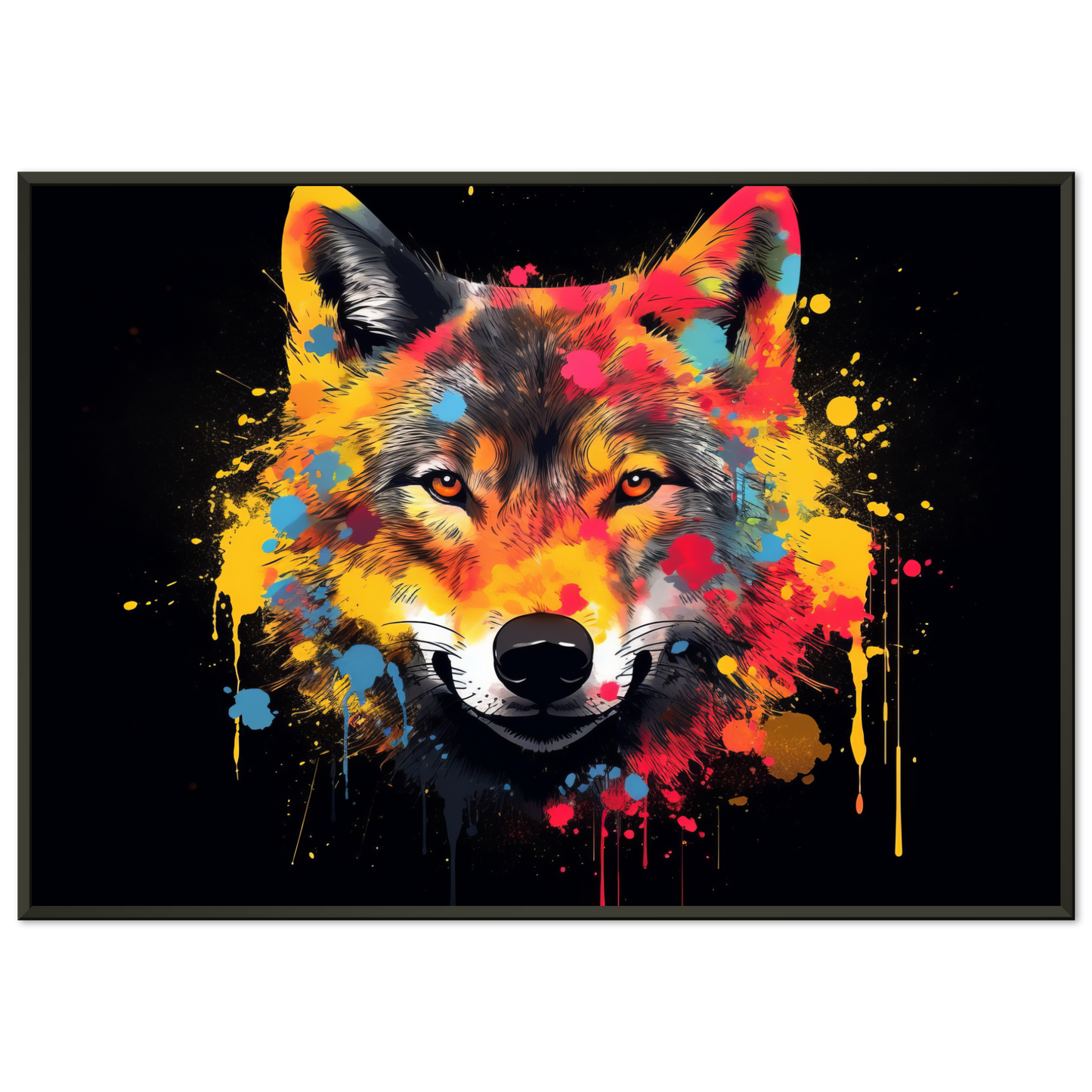 Wolf Wölfe Pop-Art (WILD35)