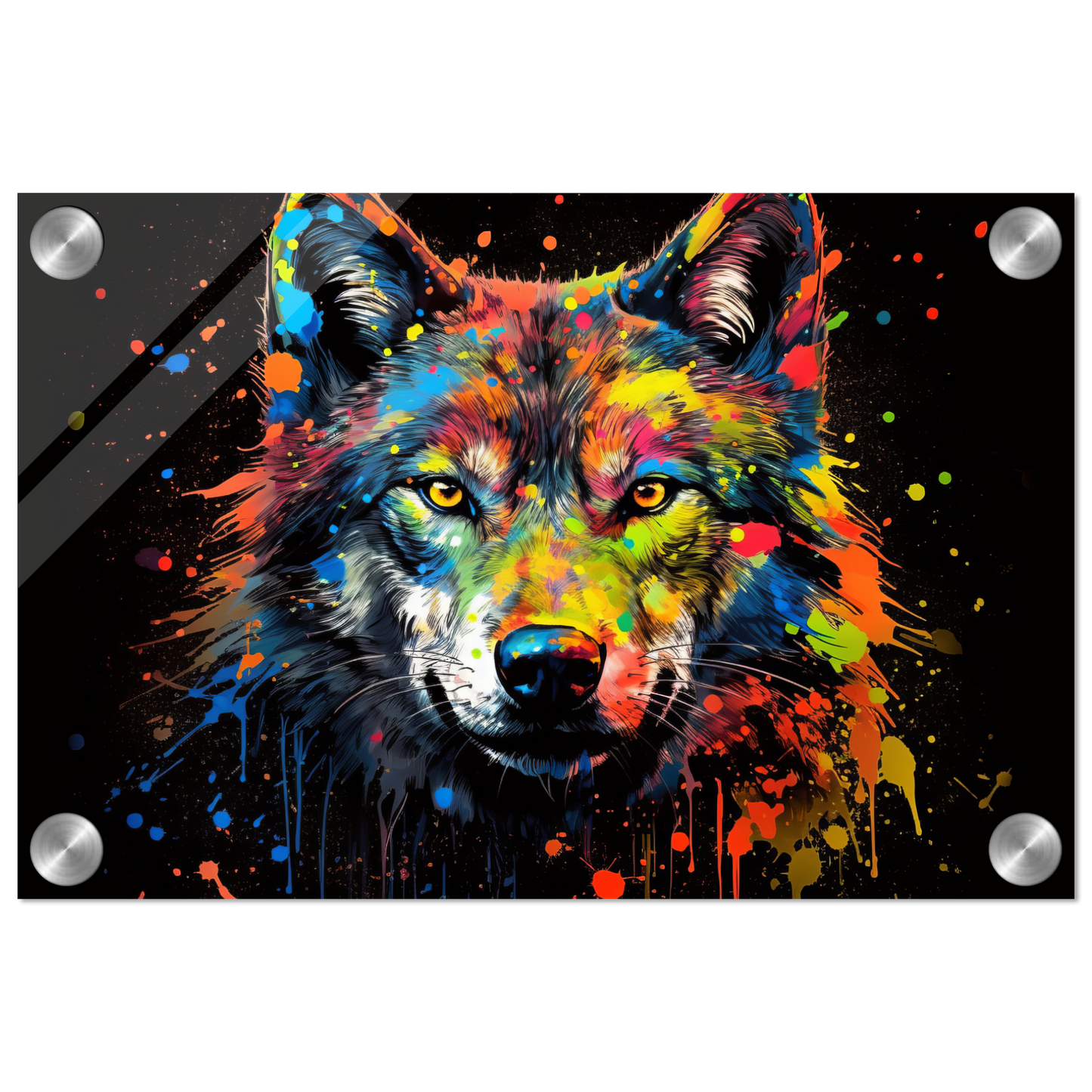 Wolf Wölfe Pop-Art (WILD36)