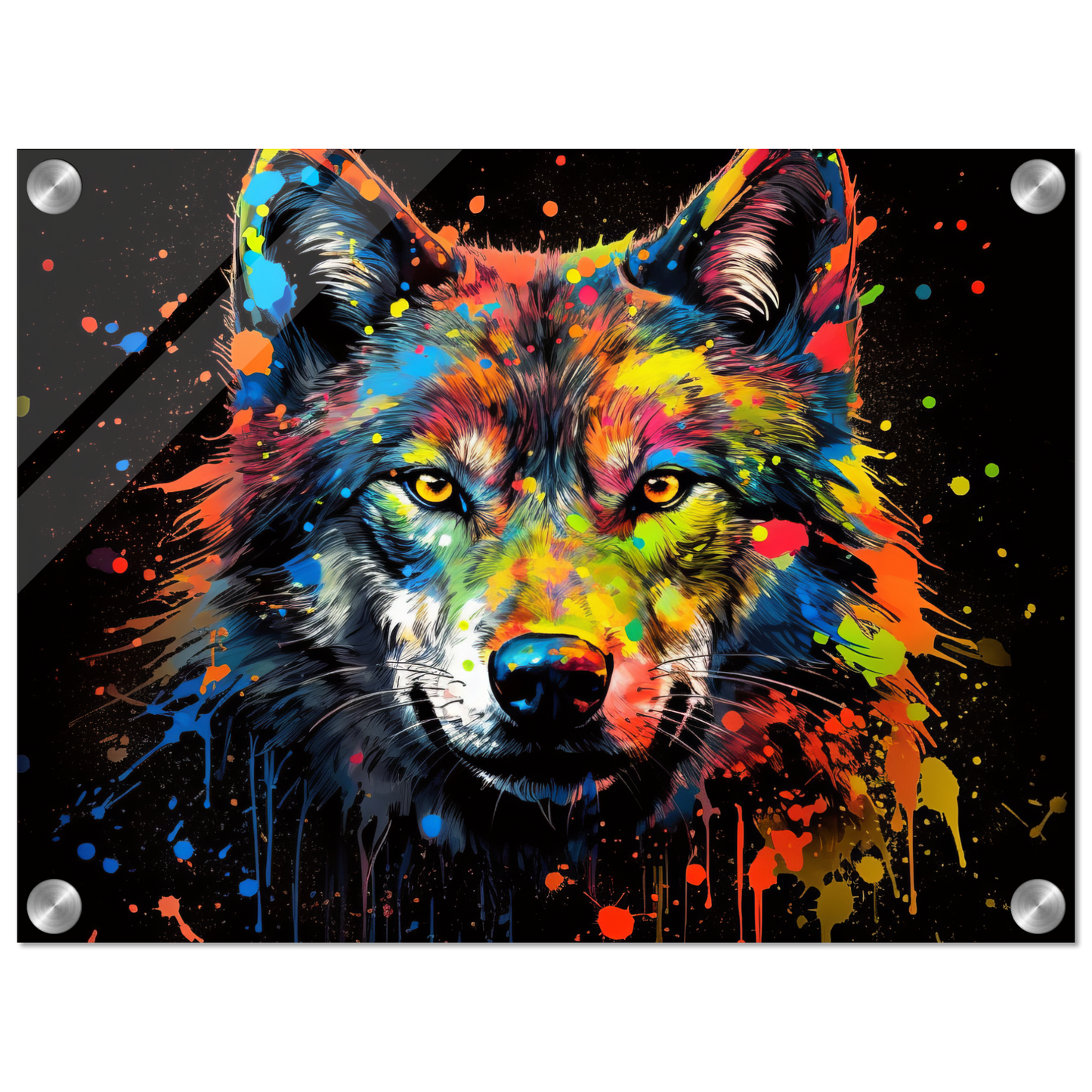Wolf Wölfe Pop-Art (WILD36)