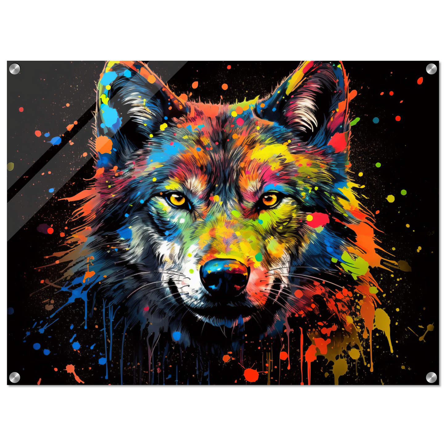 Wolf Wölfe Pop-Art (WILD36)