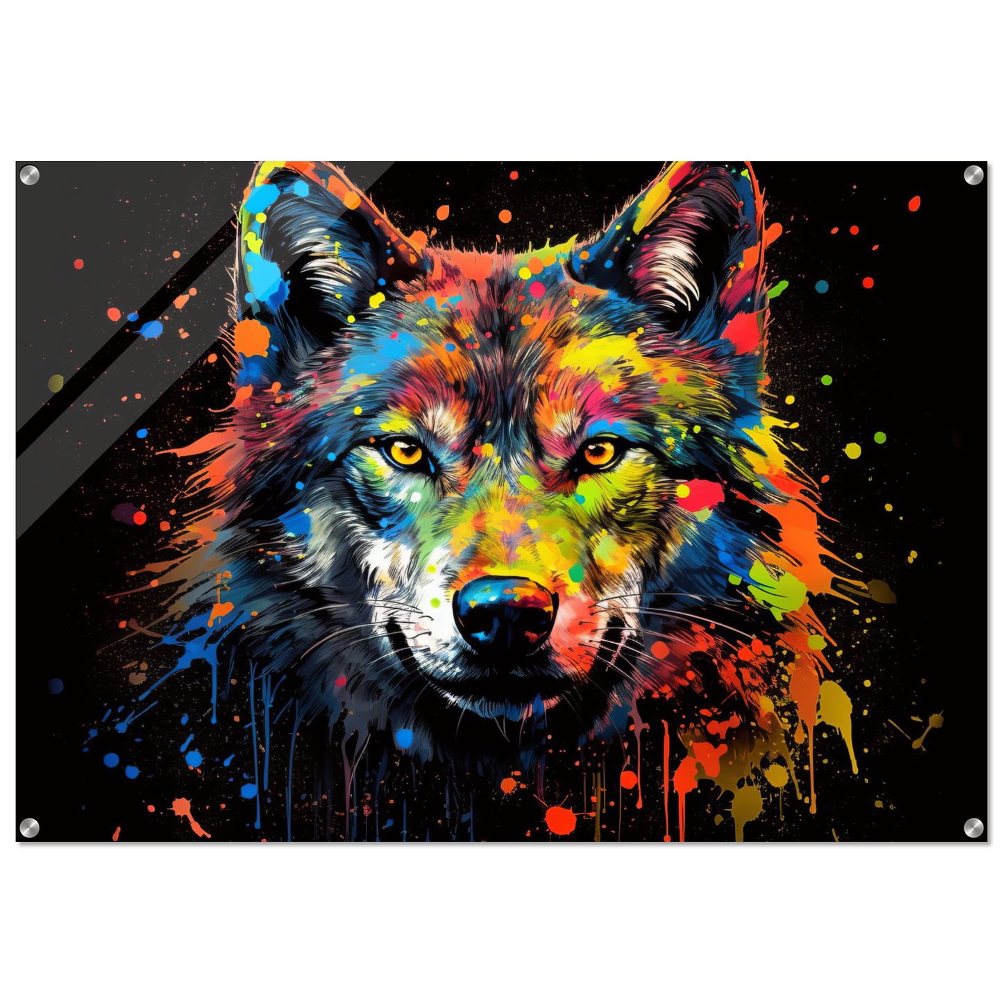 Wolf Wölfe Pop-Art (WILD36)