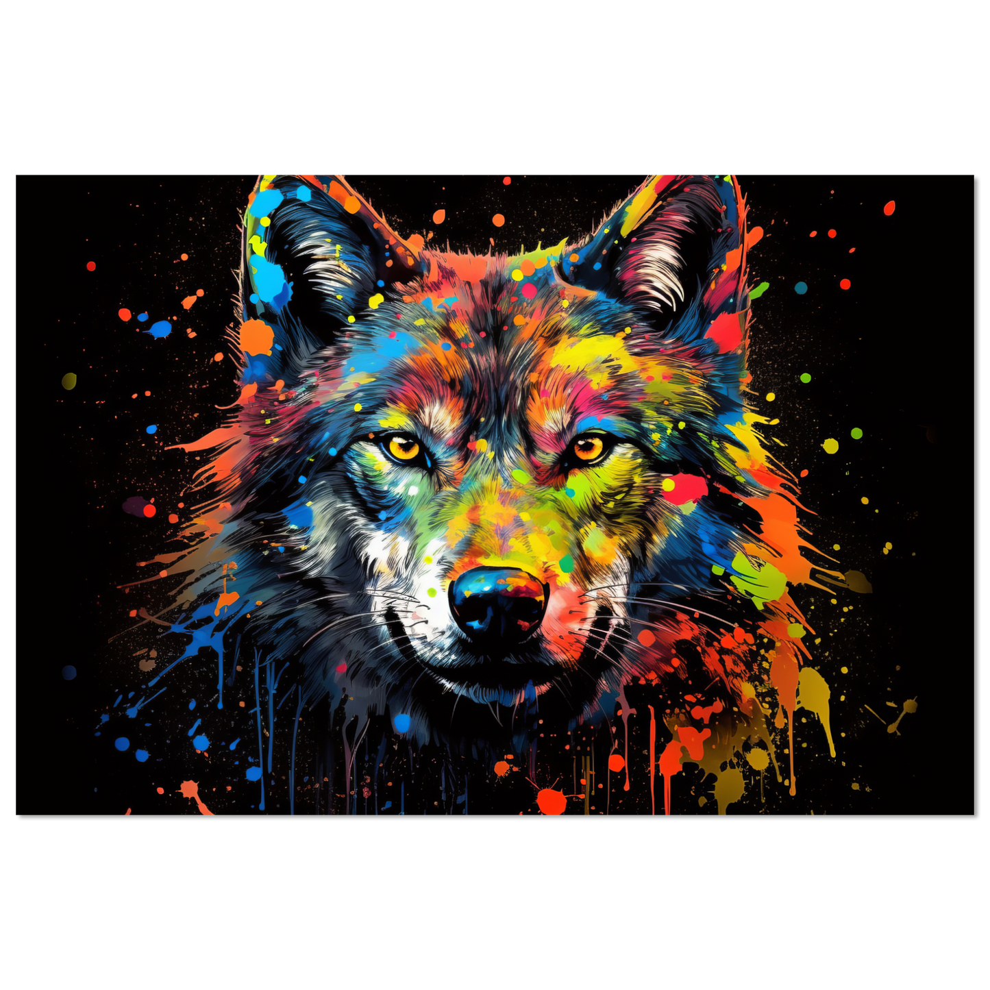 Wolf Wölfe Pop-Art (WILD36)