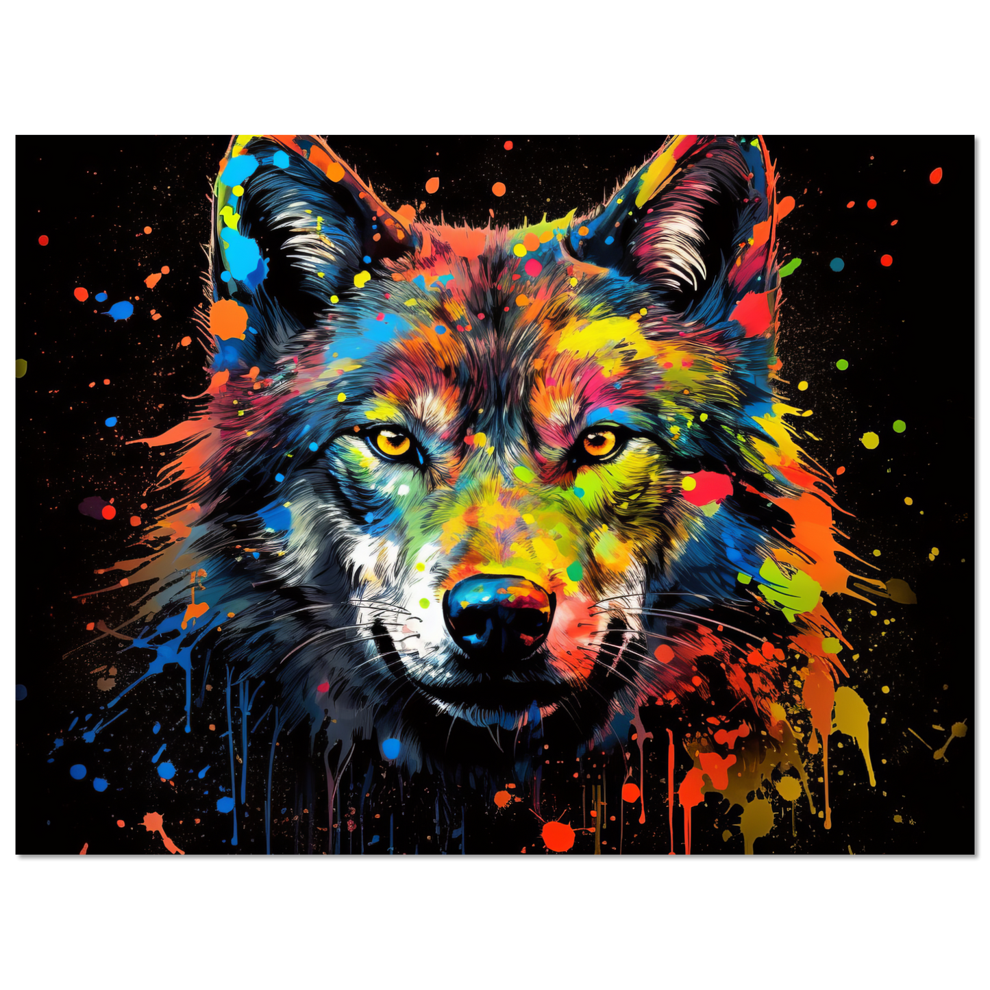 Wolf Wölfe Pop-Art (WILD36)