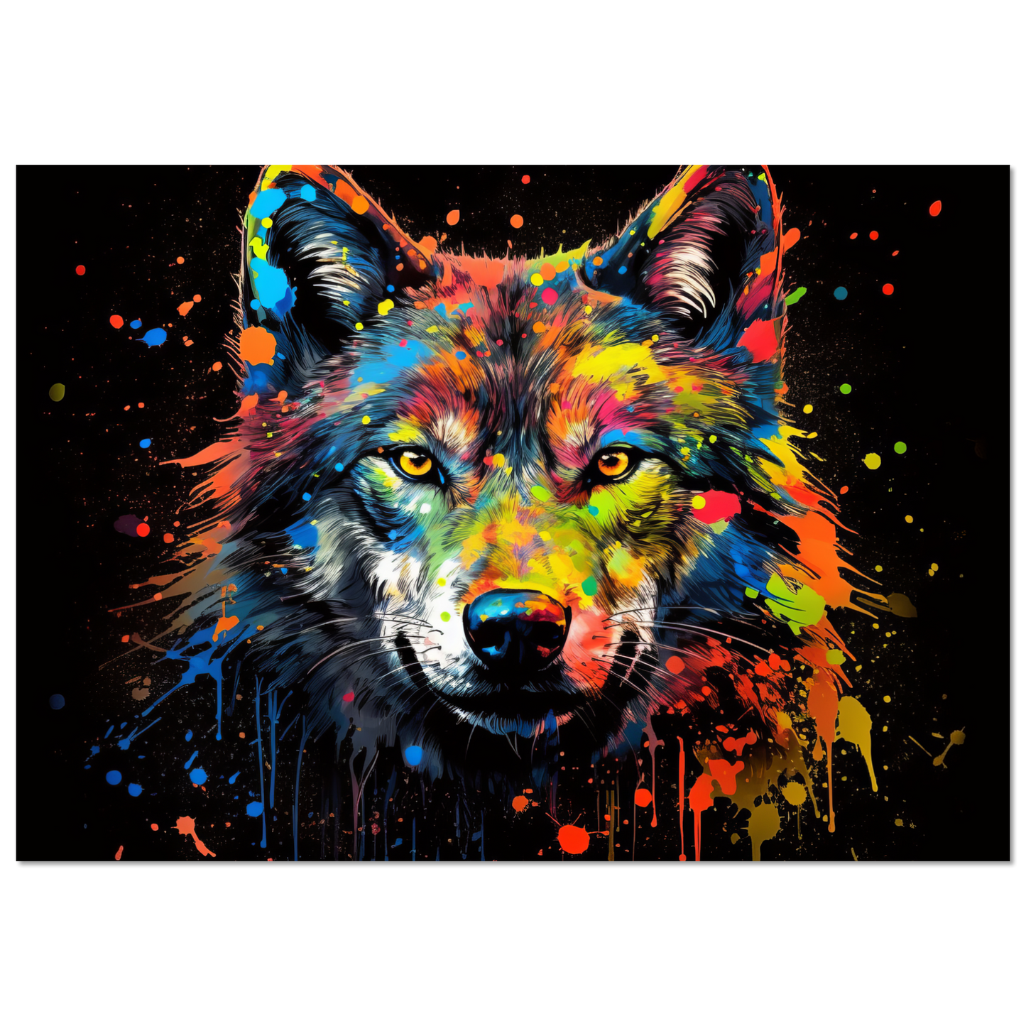 Wolf Wölfe Pop-Art (WILD36)