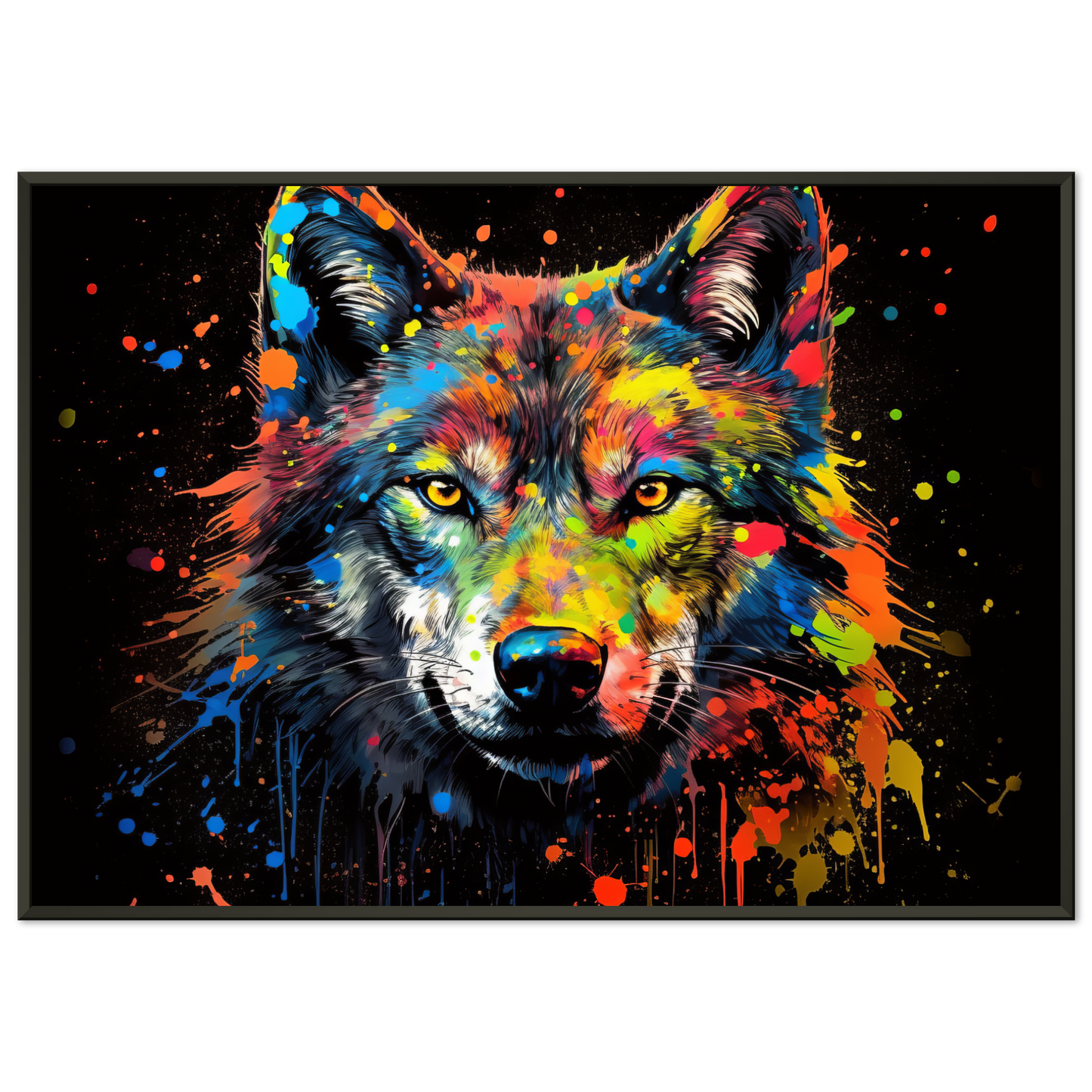 Wolf Wölfe Pop-Art (WILD36)