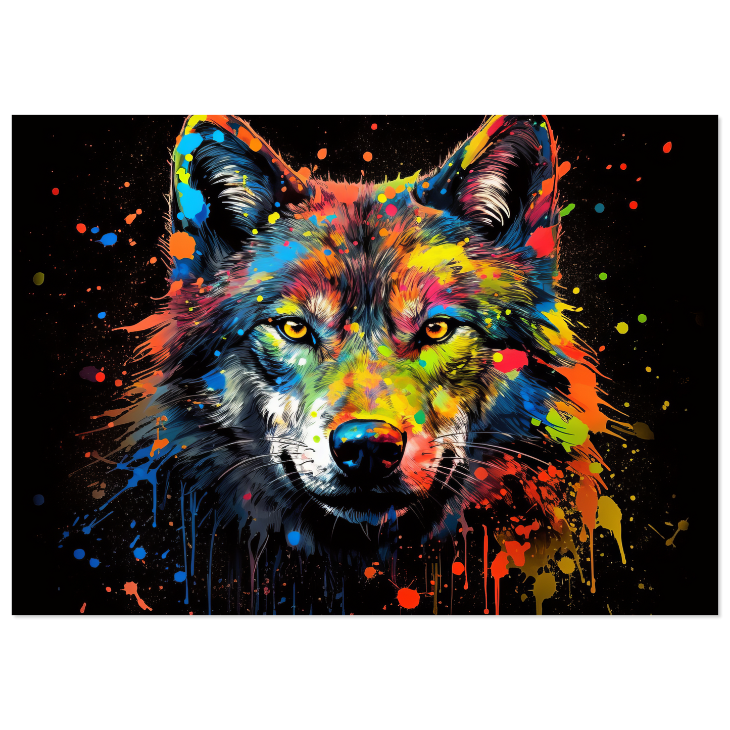 Wolf Wölfe Pop-Art (WILD36)