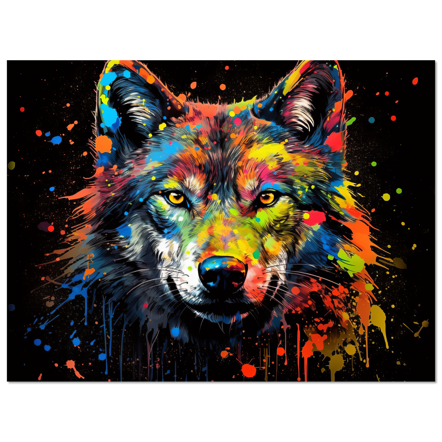 Wolf Wölfe Pop-Art (WILD36)