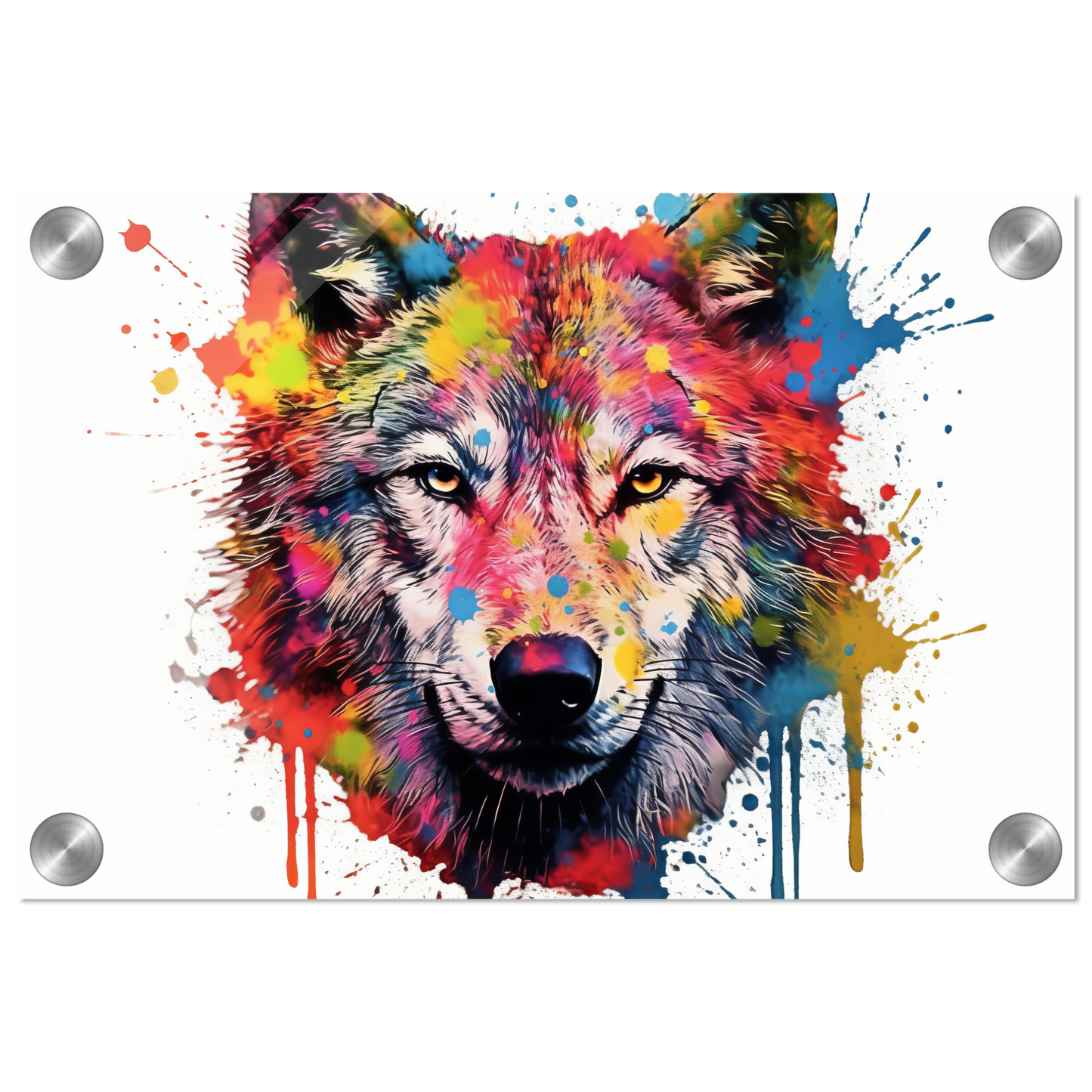 Wolf Wölfe Pop-Art (WILD38)