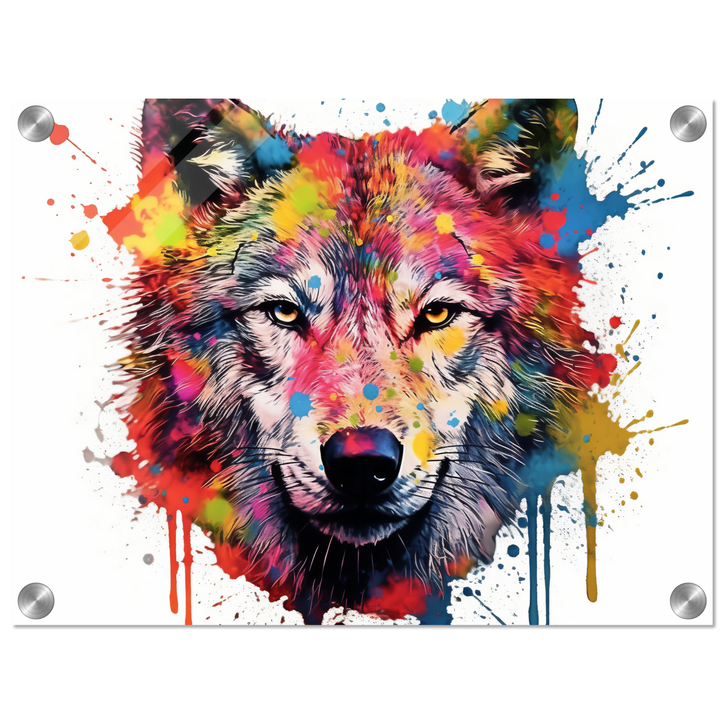 Wolf Wölfe Pop-Art (WILD38)