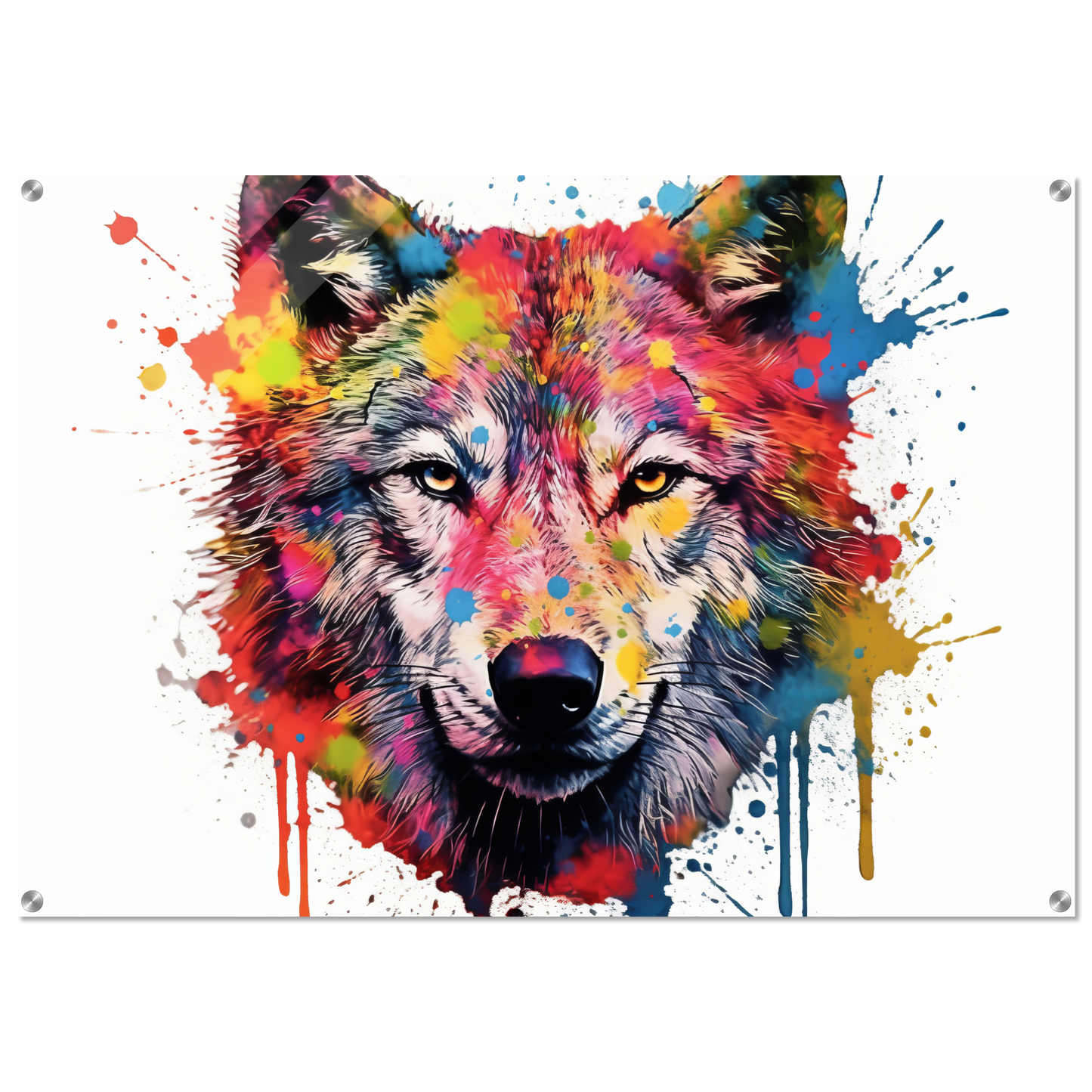 Wolf Wölfe Pop-Art (WILD38)