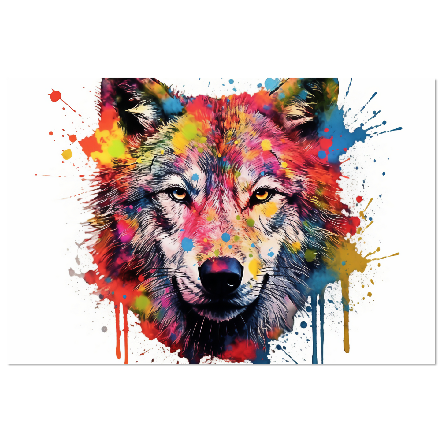Wolf Wölfe Pop-Art (WILD38)