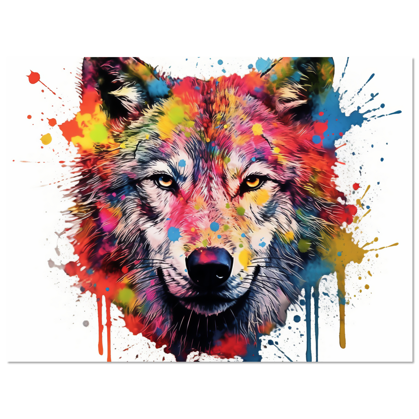 Wolf Wölfe Pop-Art (WILD38)