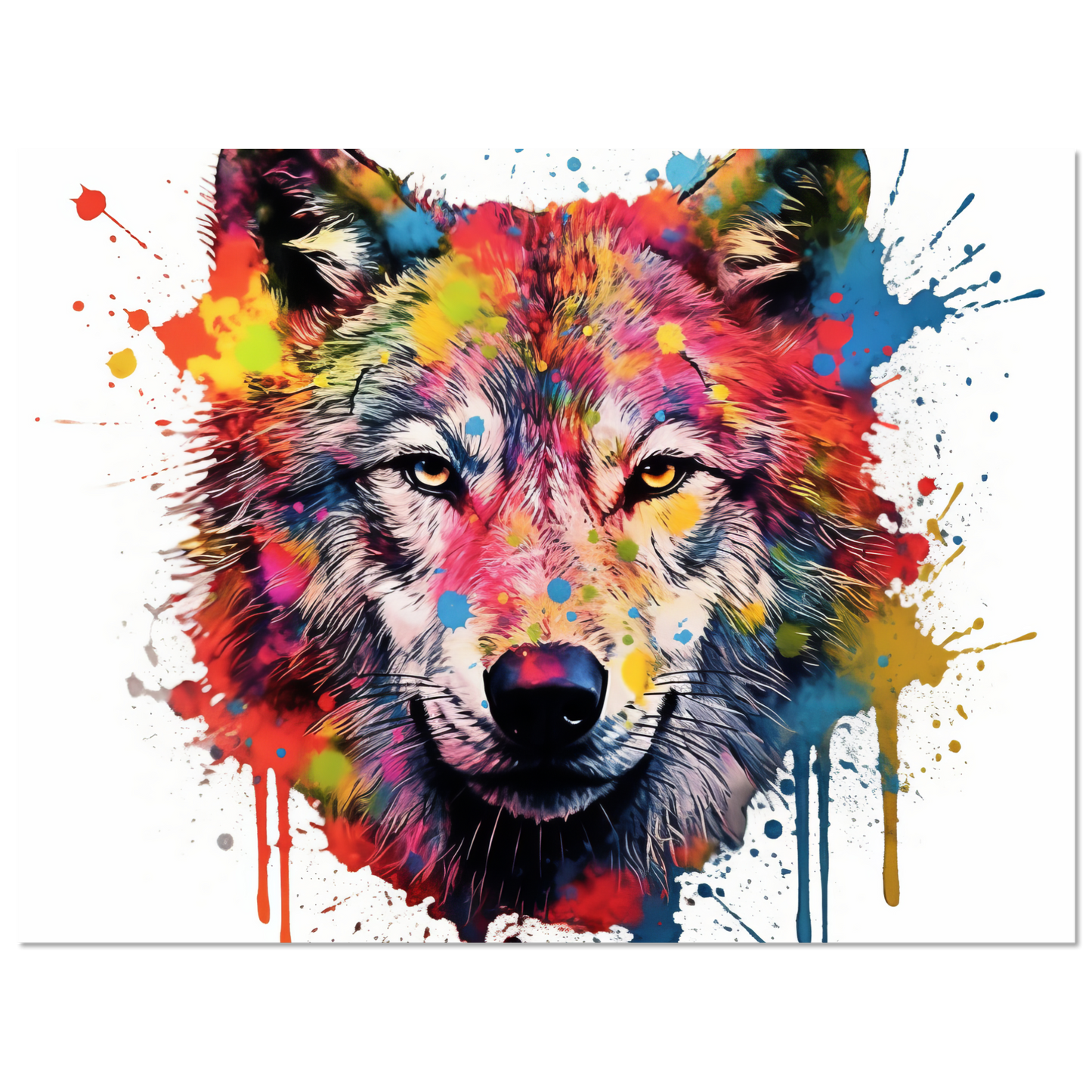 Wolf Wölfe Pop-Art (WILD38)