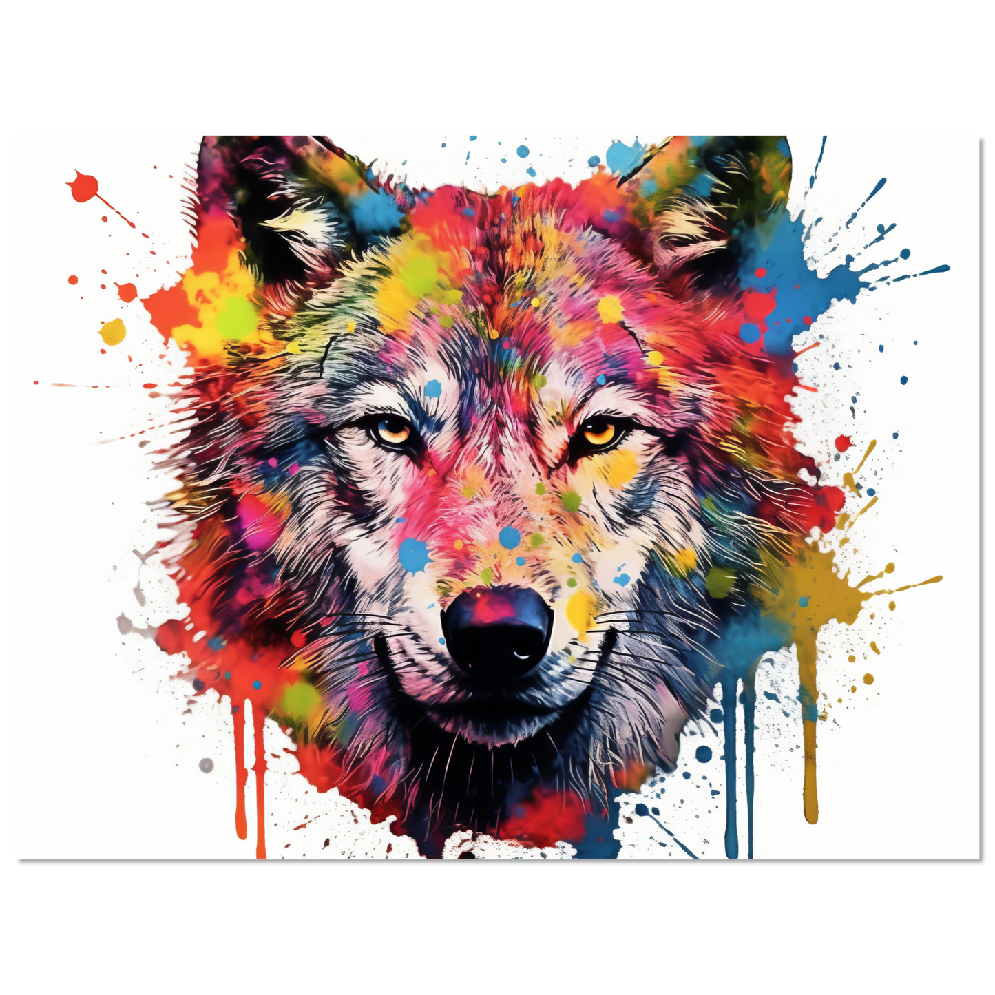 Wolf Wölfe Pop-Art (WILD38)