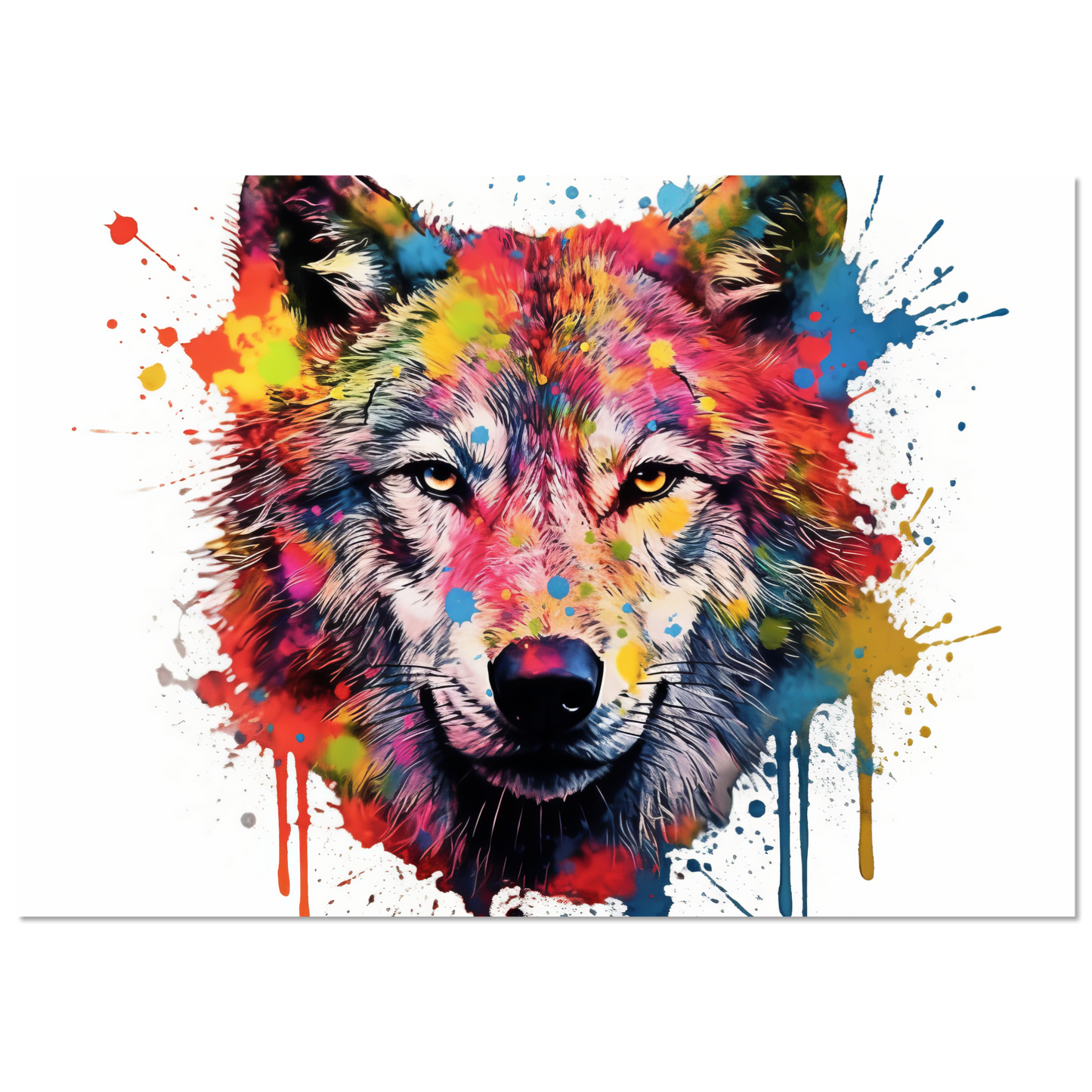 Wolf Wölfe Pop-Art (WILD38)