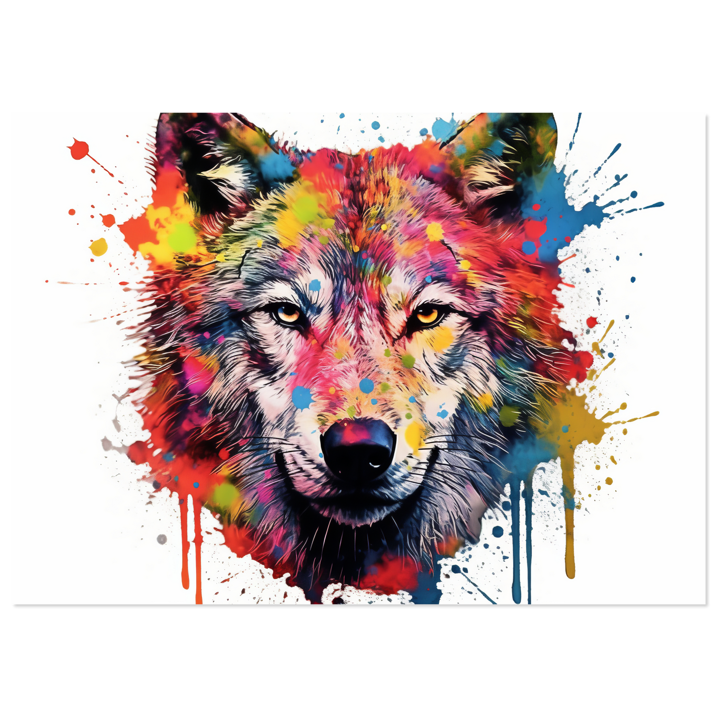 Wolf Wölfe Pop-Art (WILD38)