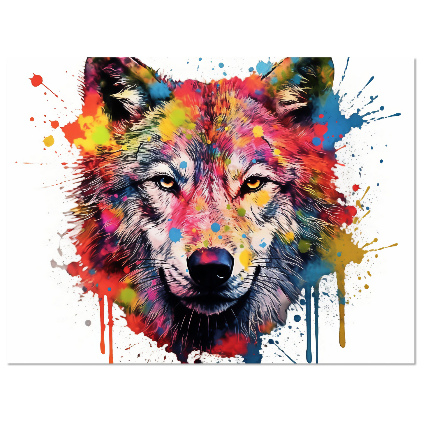 Wolf Wölfe Pop-Art (WILD38)