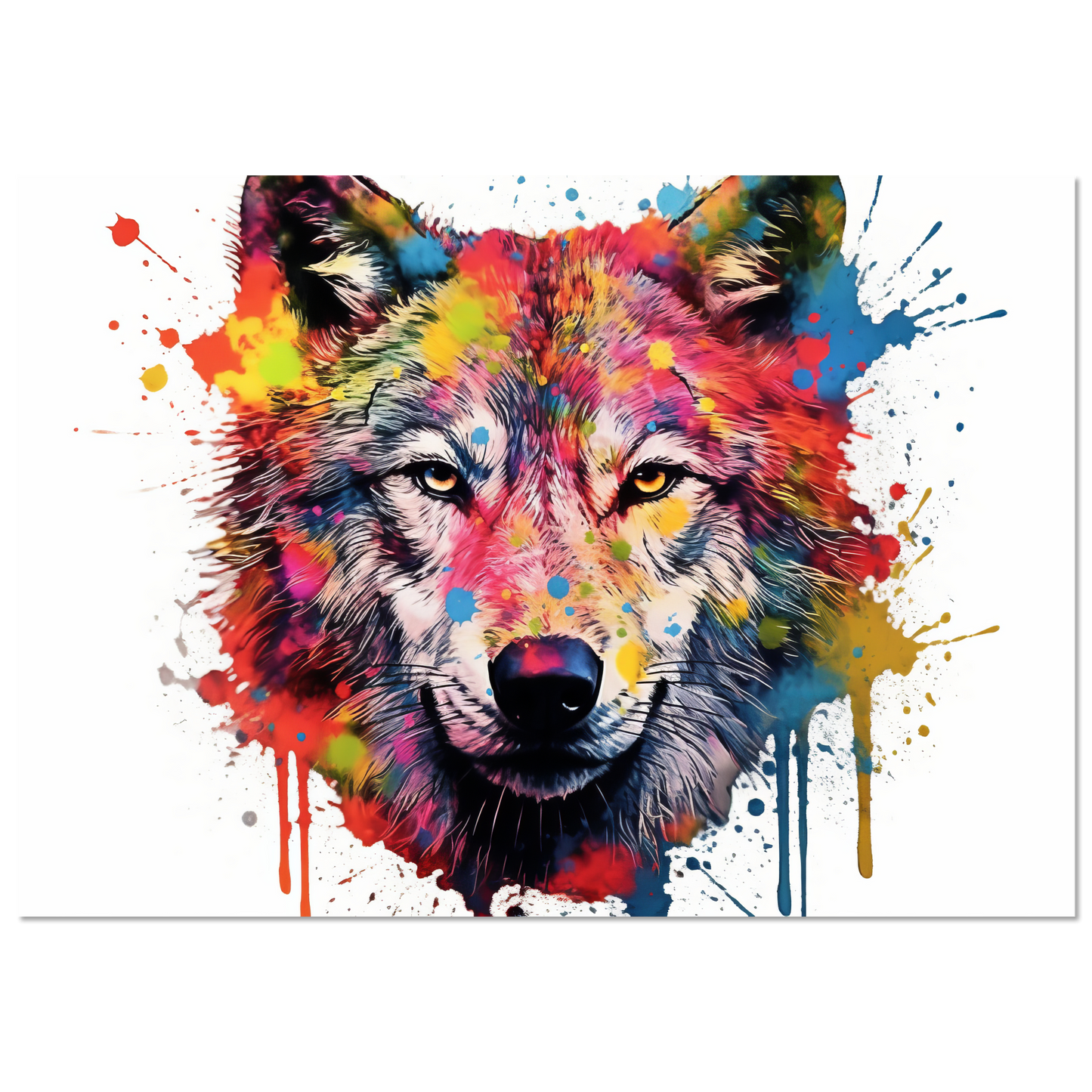 Wolf Wölfe Pop-Art (WILD38)
