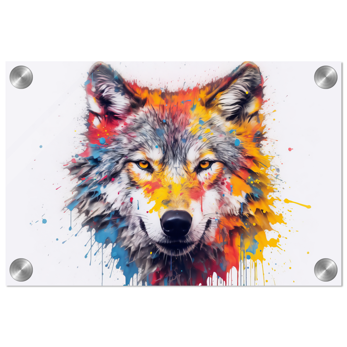 Wolf Wölfe Pop-Art (WILD39)