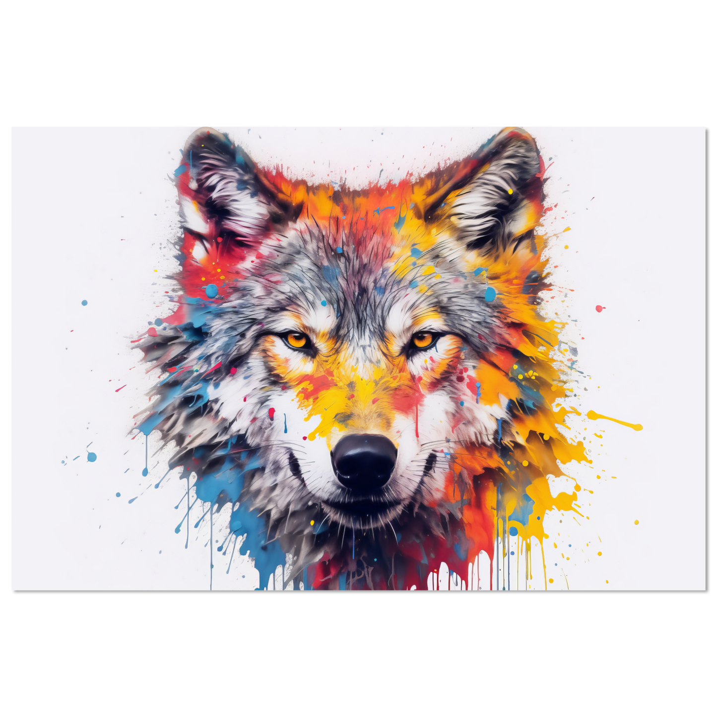 Wolf Wölfe Pop-Art (WILD39)
