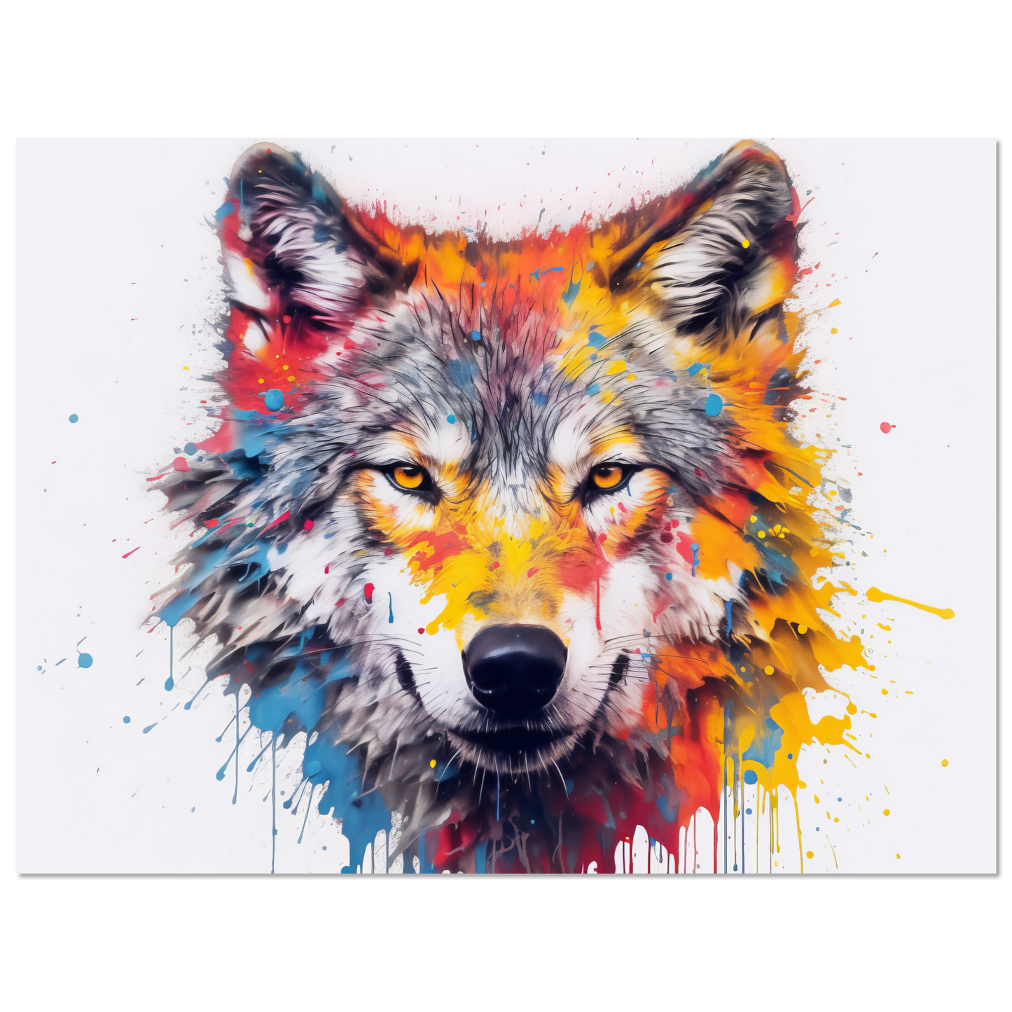Wolf Wölfe Pop-Art (WILD39)