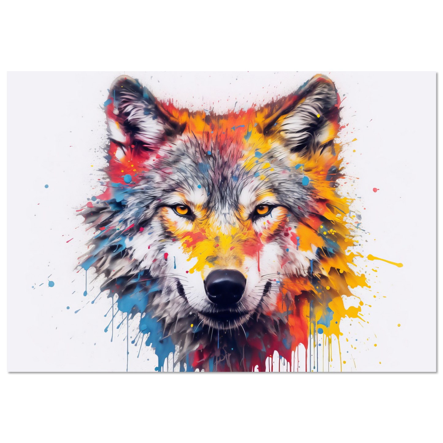 Wolf Wölfe Pop-Art (WILD39)