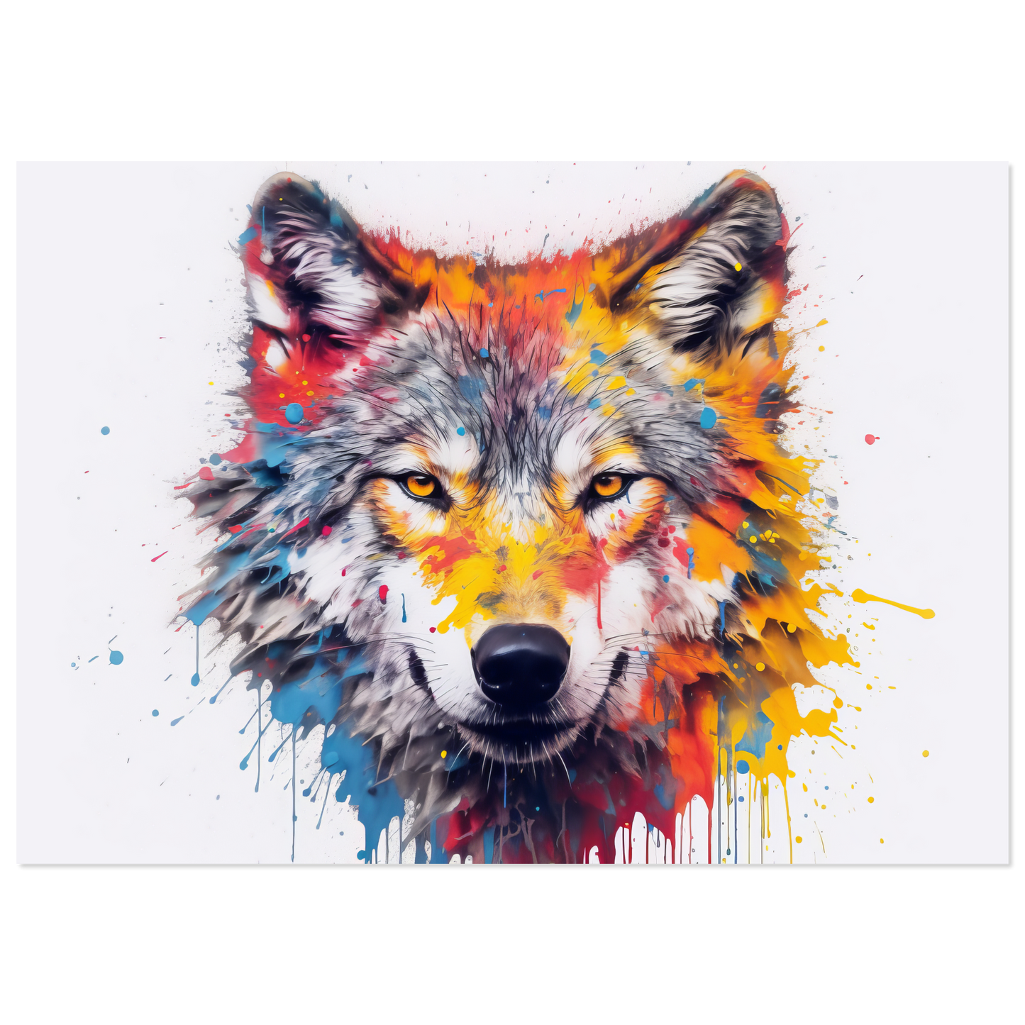 Wolf Wölfe Pop-Art (WILD39)
