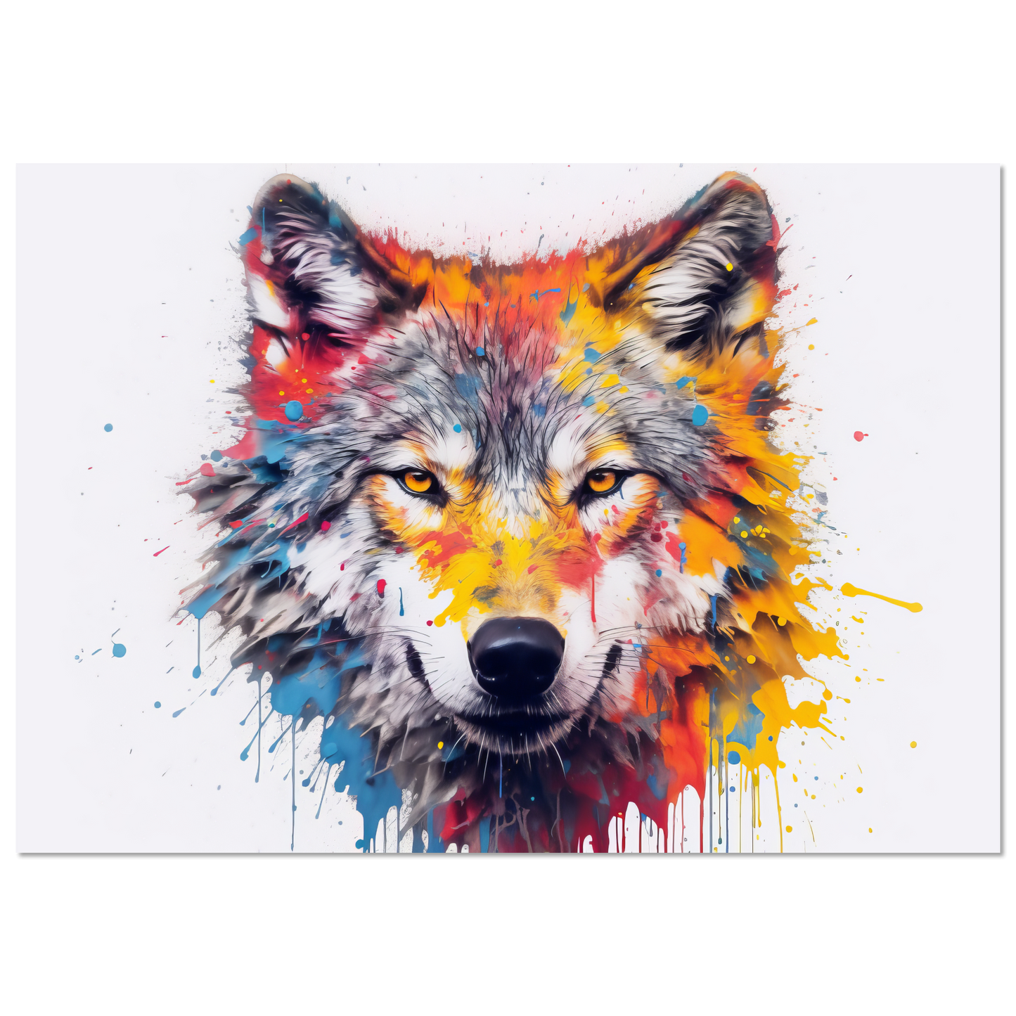 Wolf Wölfe Pop-Art (WILD39)