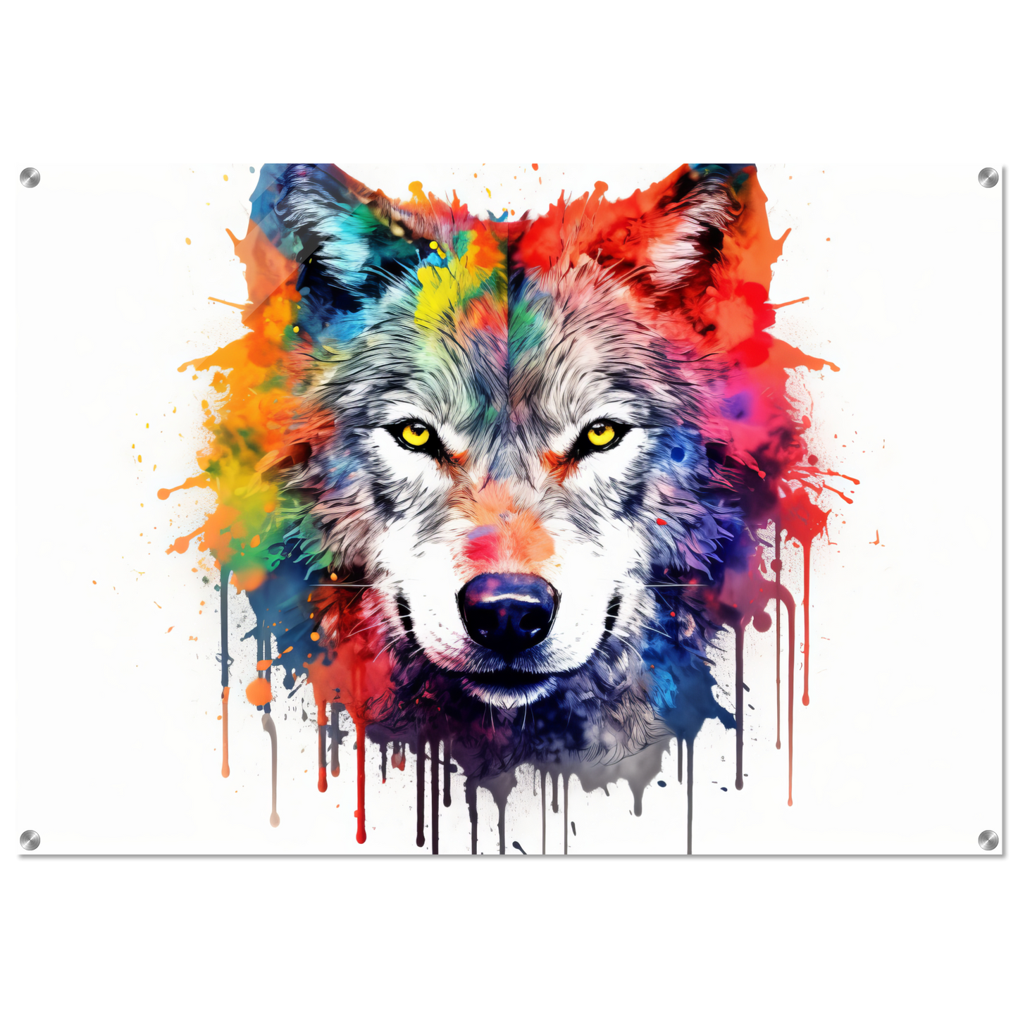 Wolf Wölfe Pop-Art (WILD40)