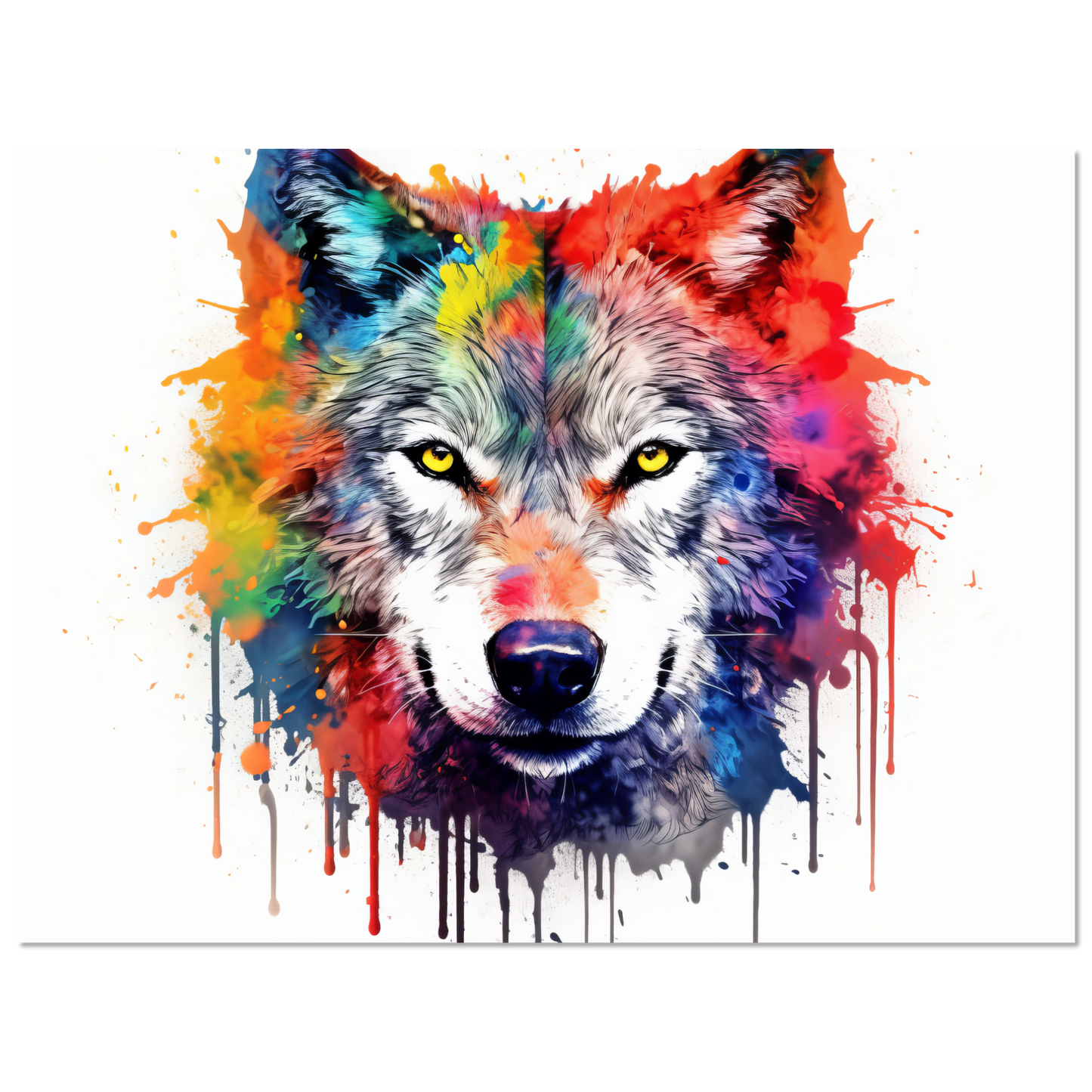 Wolf Wölfe Pop-Art (WILD40)