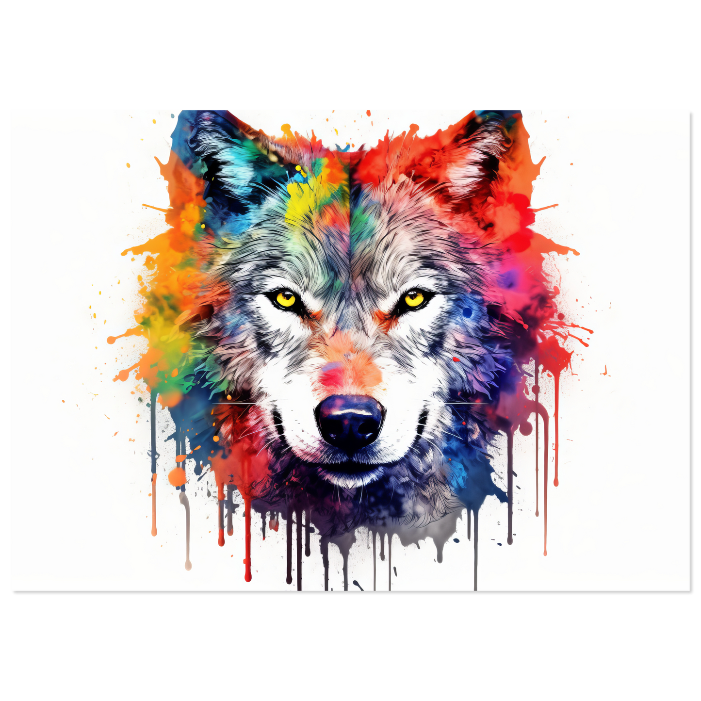 Wolf Wölfe Pop-Art (WILD40)