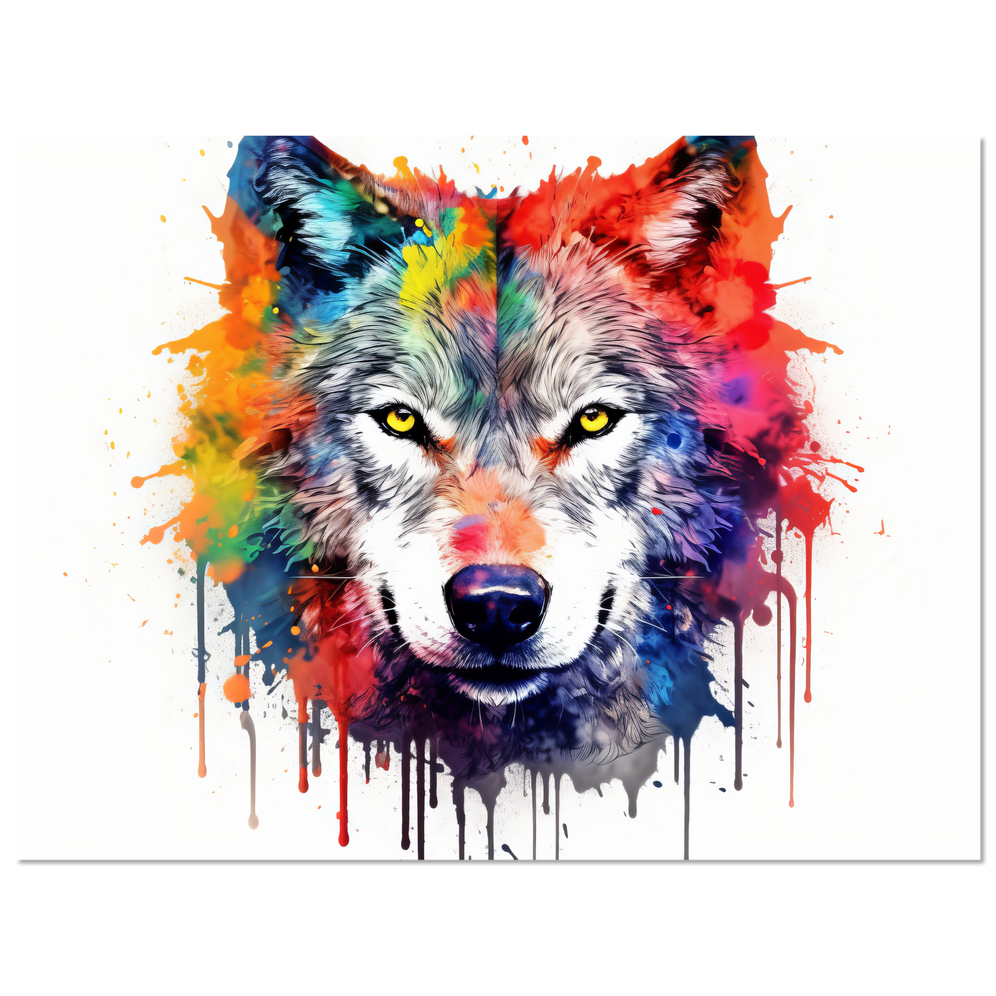 Wolf Wölfe Pop-Art (WILD40)