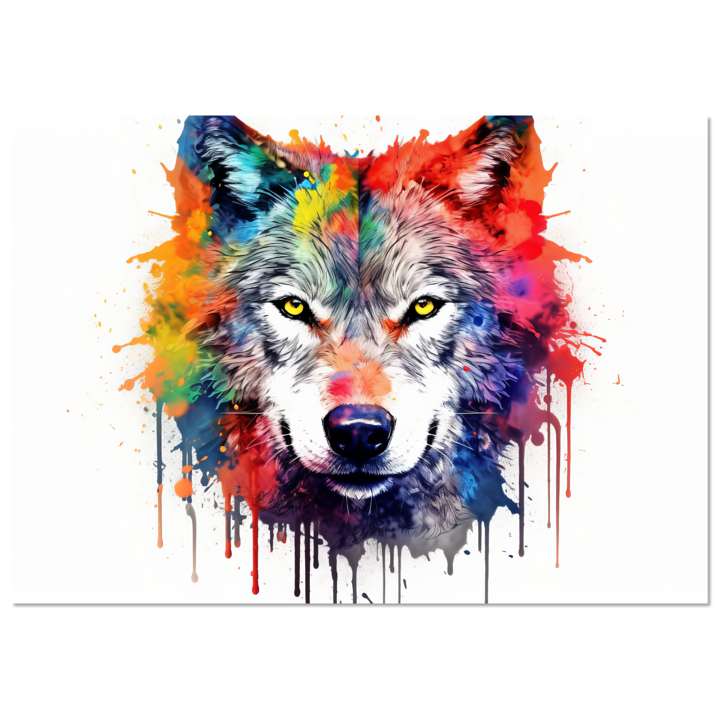Wolf Wölfe Pop-Art (WILD40)