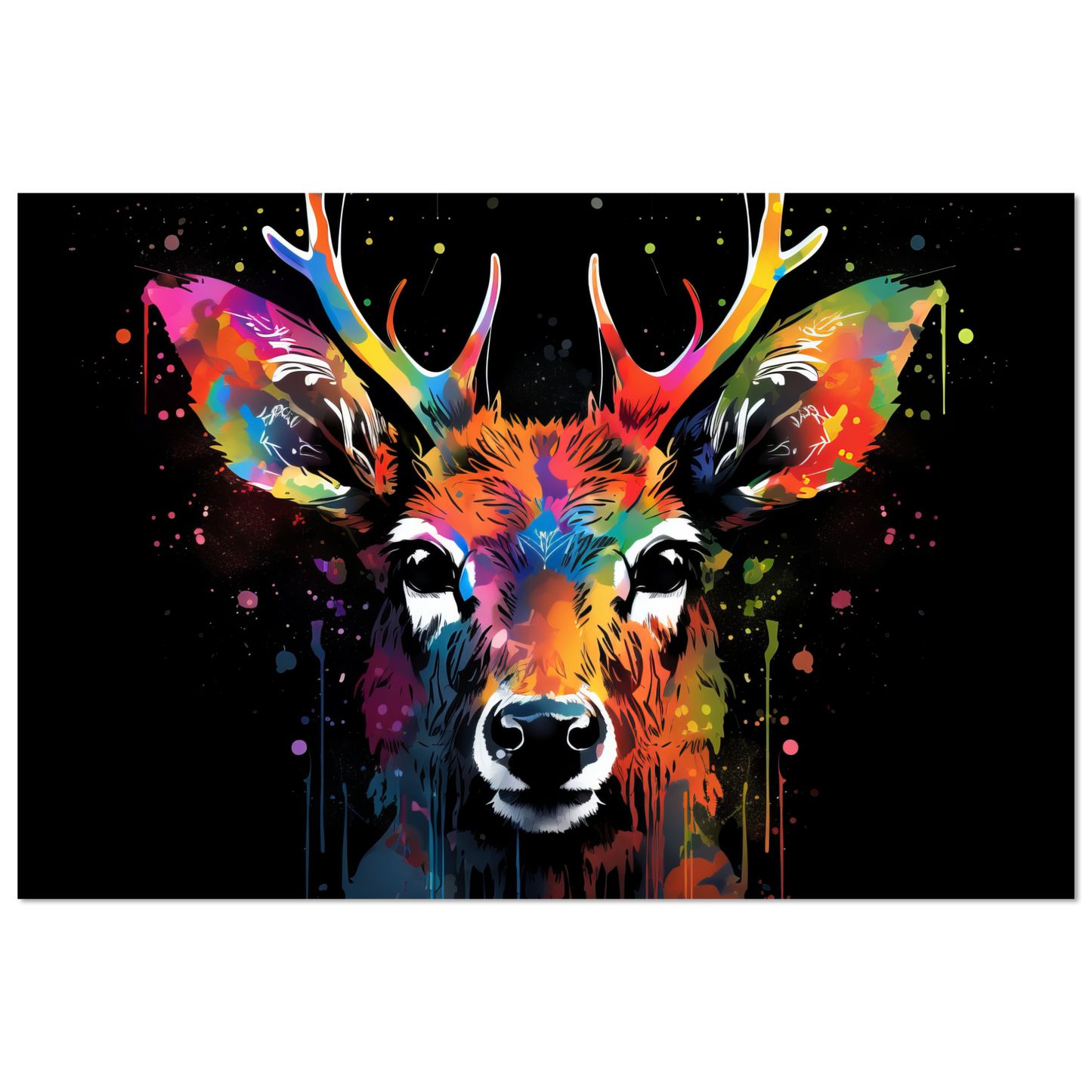 Reh Rehe Hirsch Hirsche Pop-Art (WILD42)