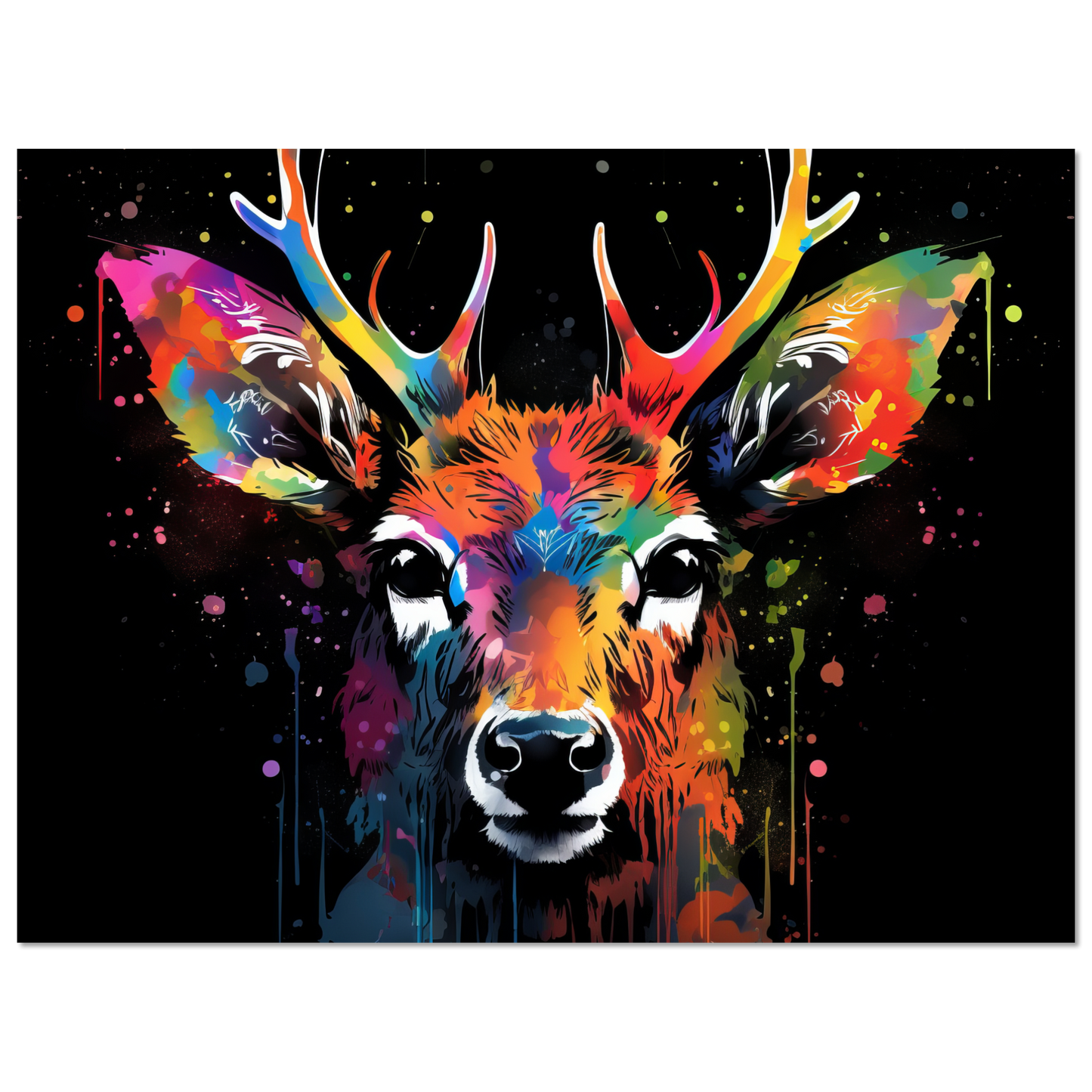 Reh Rehe Hirsch Hirsche Pop-Art (WILD42)