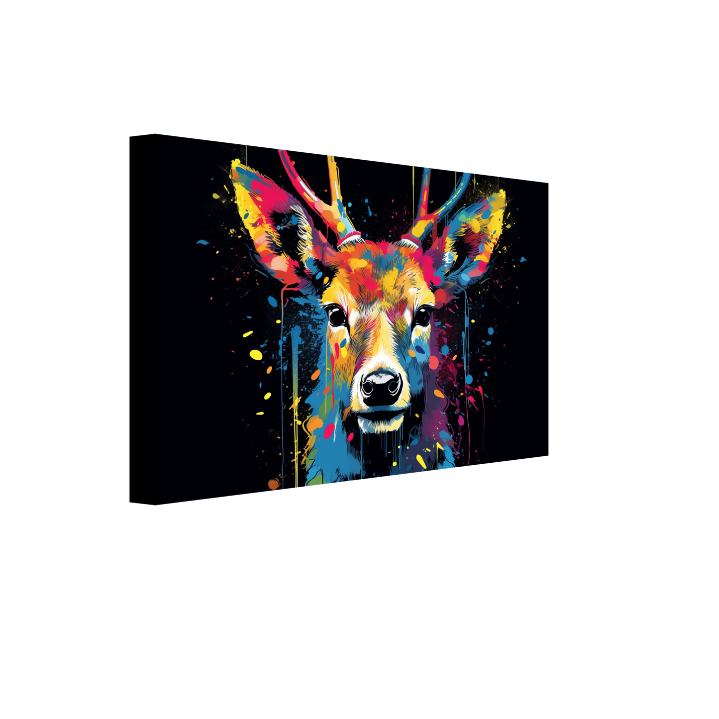 Roe deer stags pop art (WILD43)