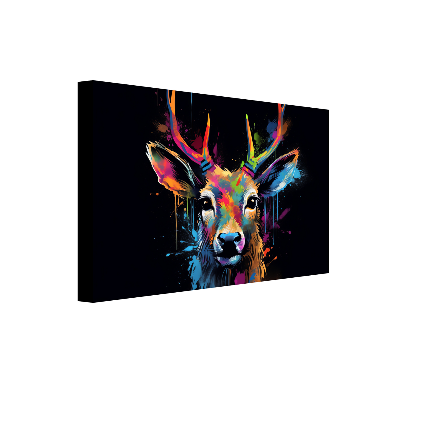 Roe deer stags pop art (WILD44)