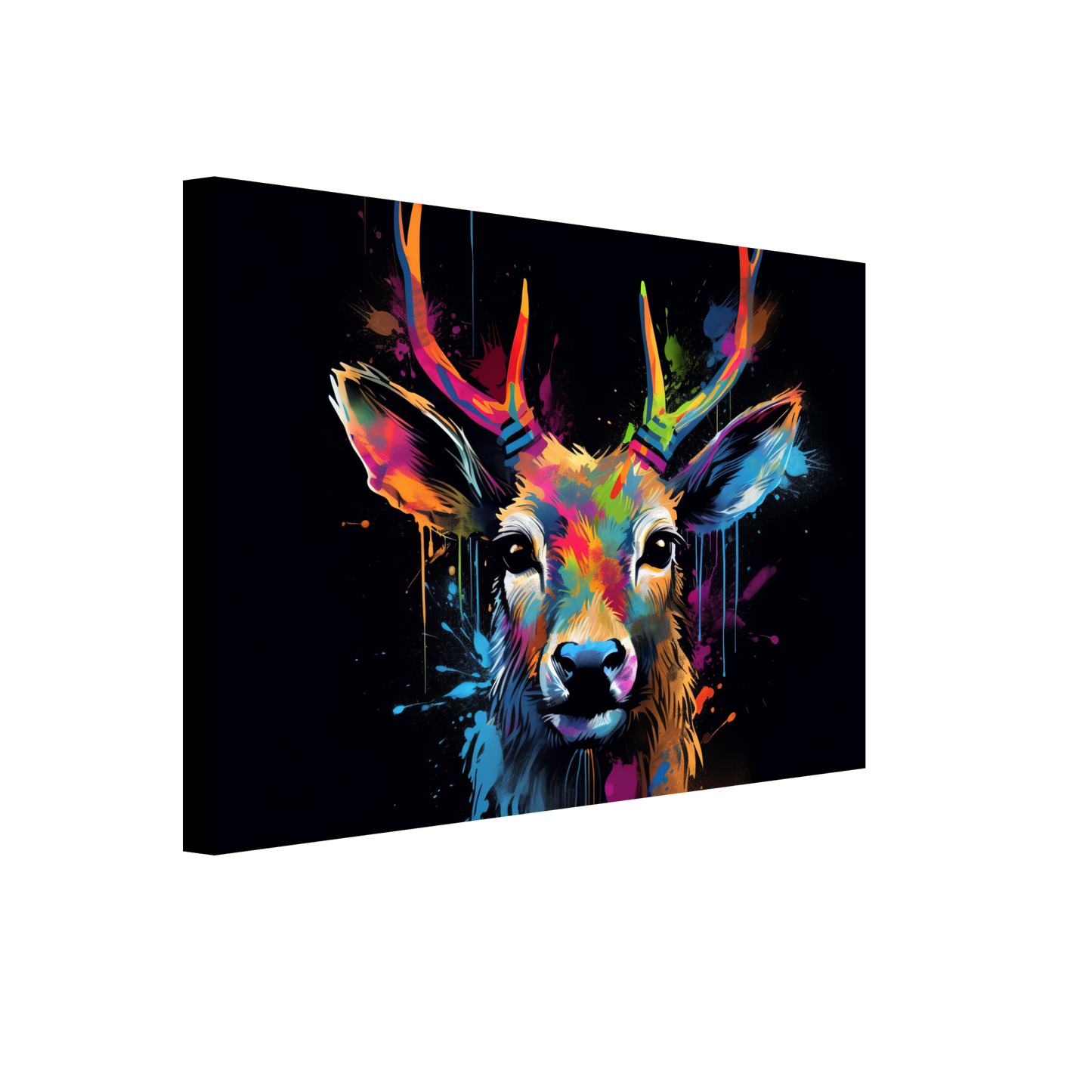 Roe deer stags pop art (WILD44)