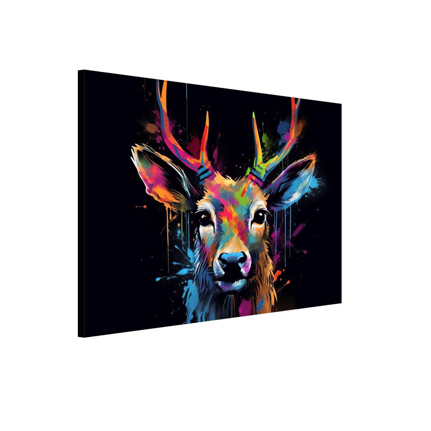 Roe deer stags pop art (WILD44)