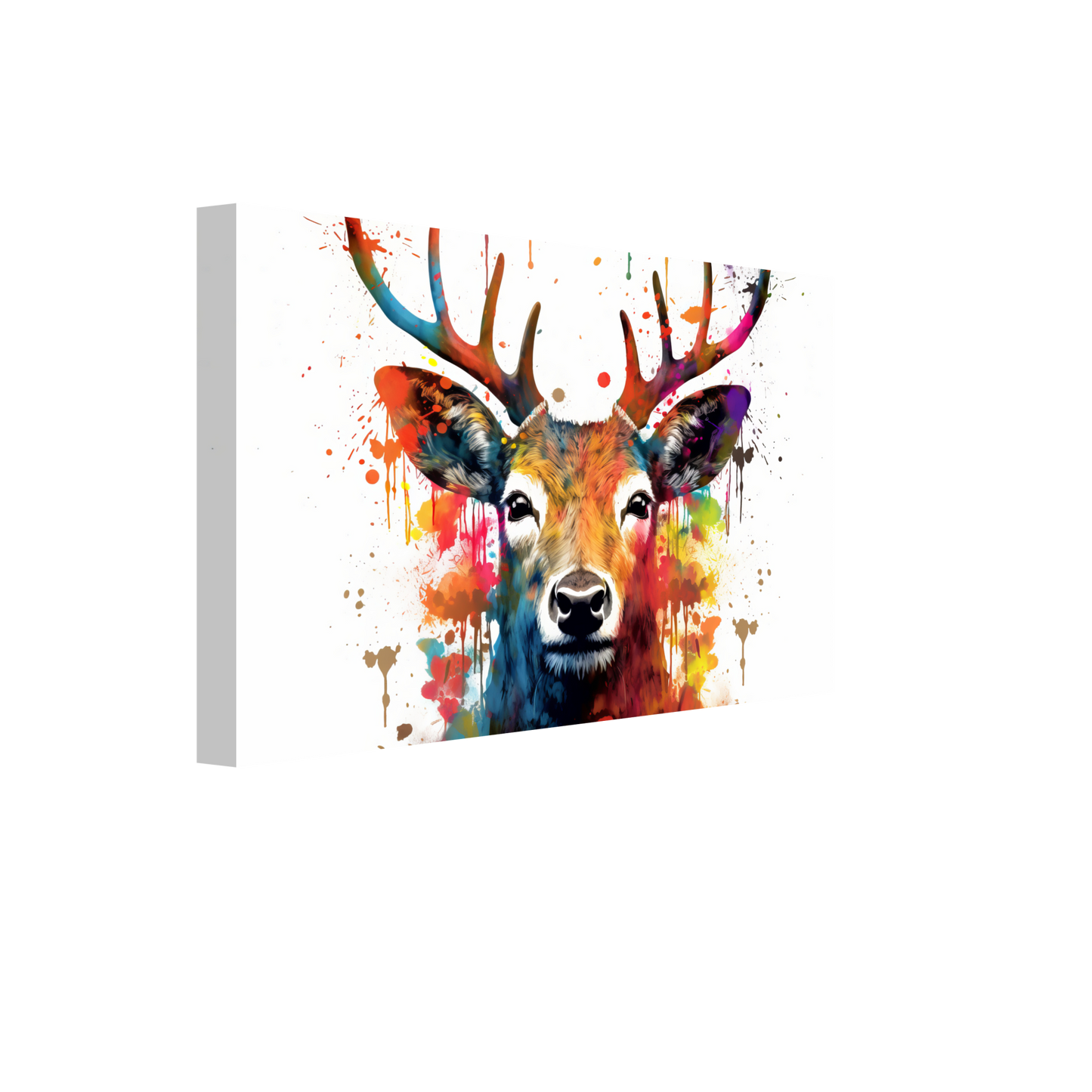 Roe deer stags pop art (WILD46)