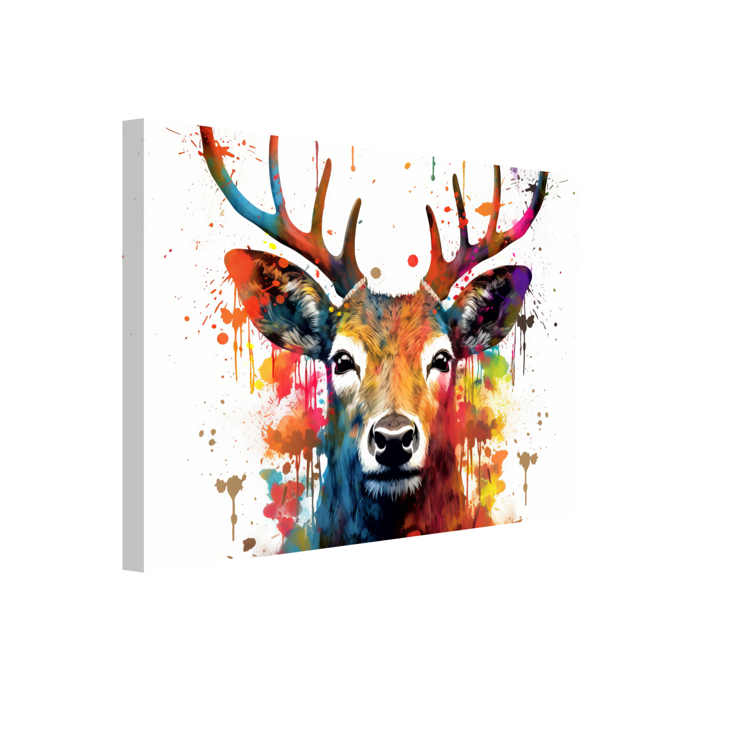 Roe deer stags pop art (WILD46)