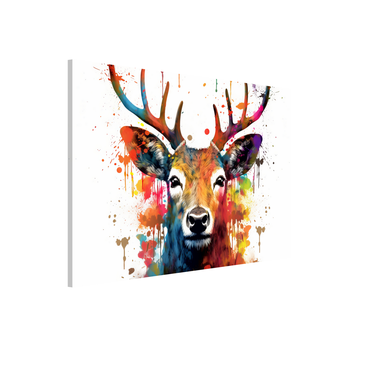 Roe deer stags pop art (WILD46)